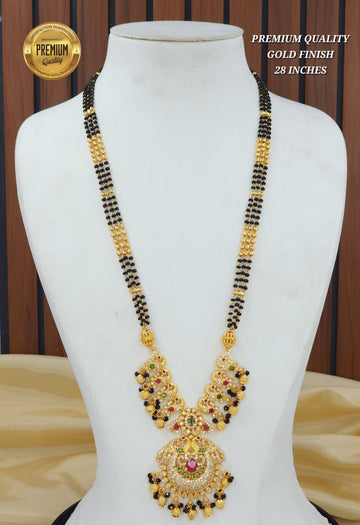 Long Black Beads