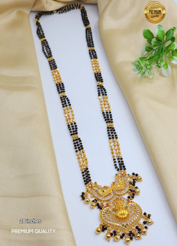 Lakshmi black beads 28 in