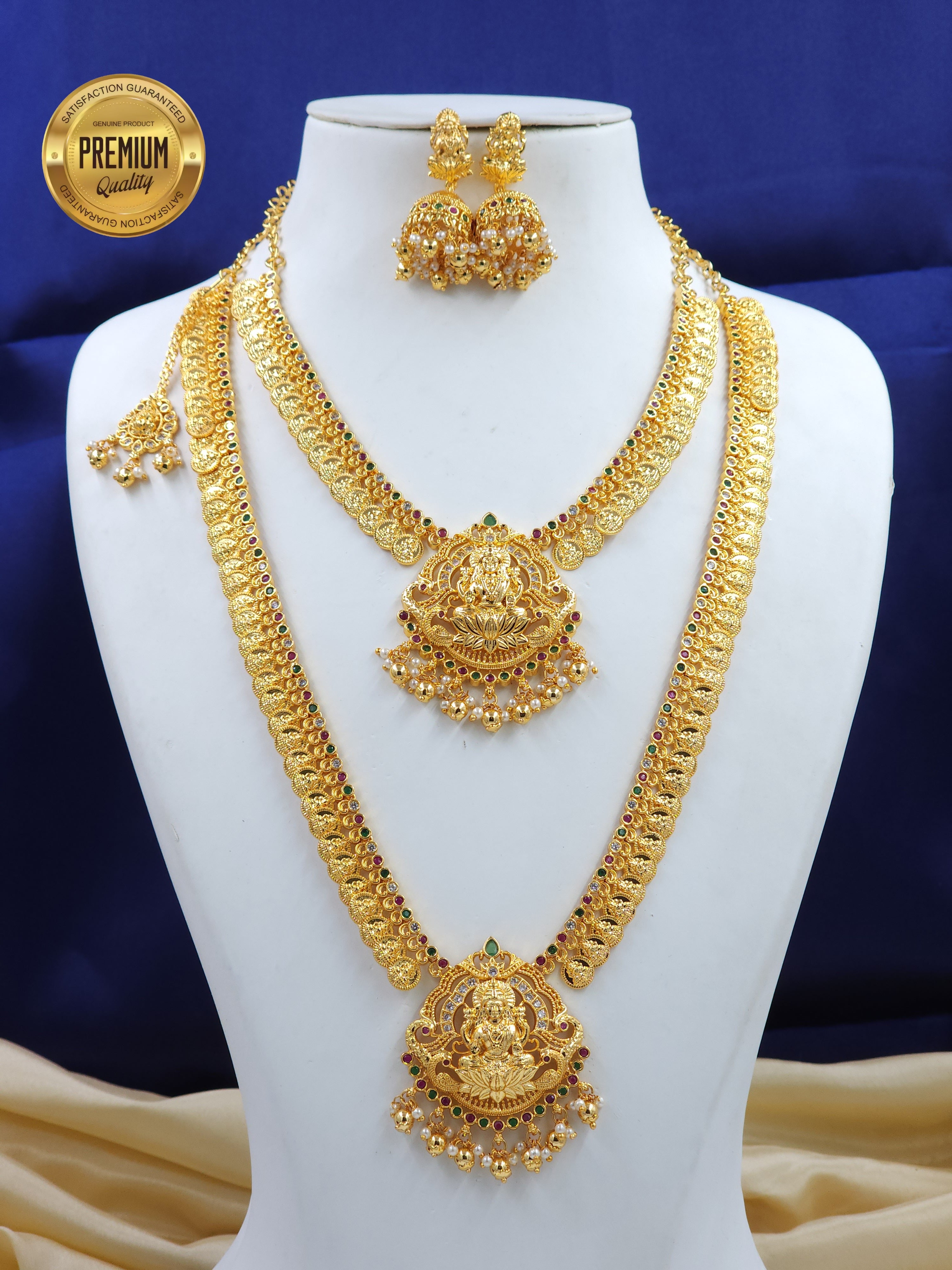 Gold finish Lakshmi KASULAPERU COMBO SET
