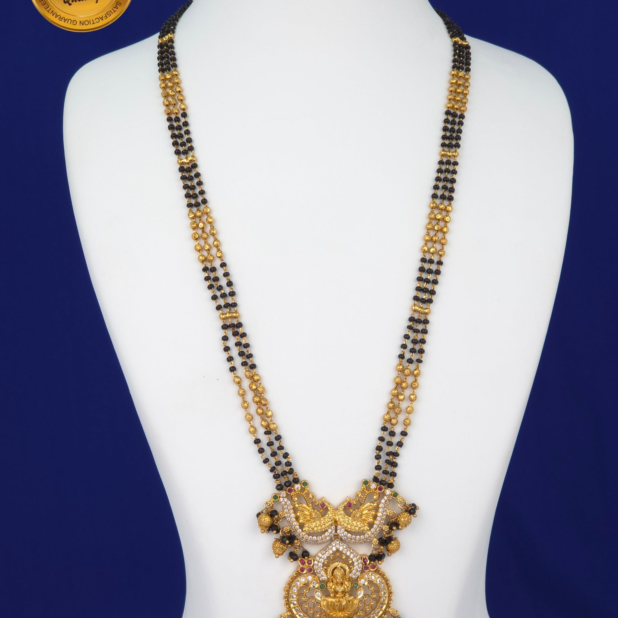 Black beads 28in
