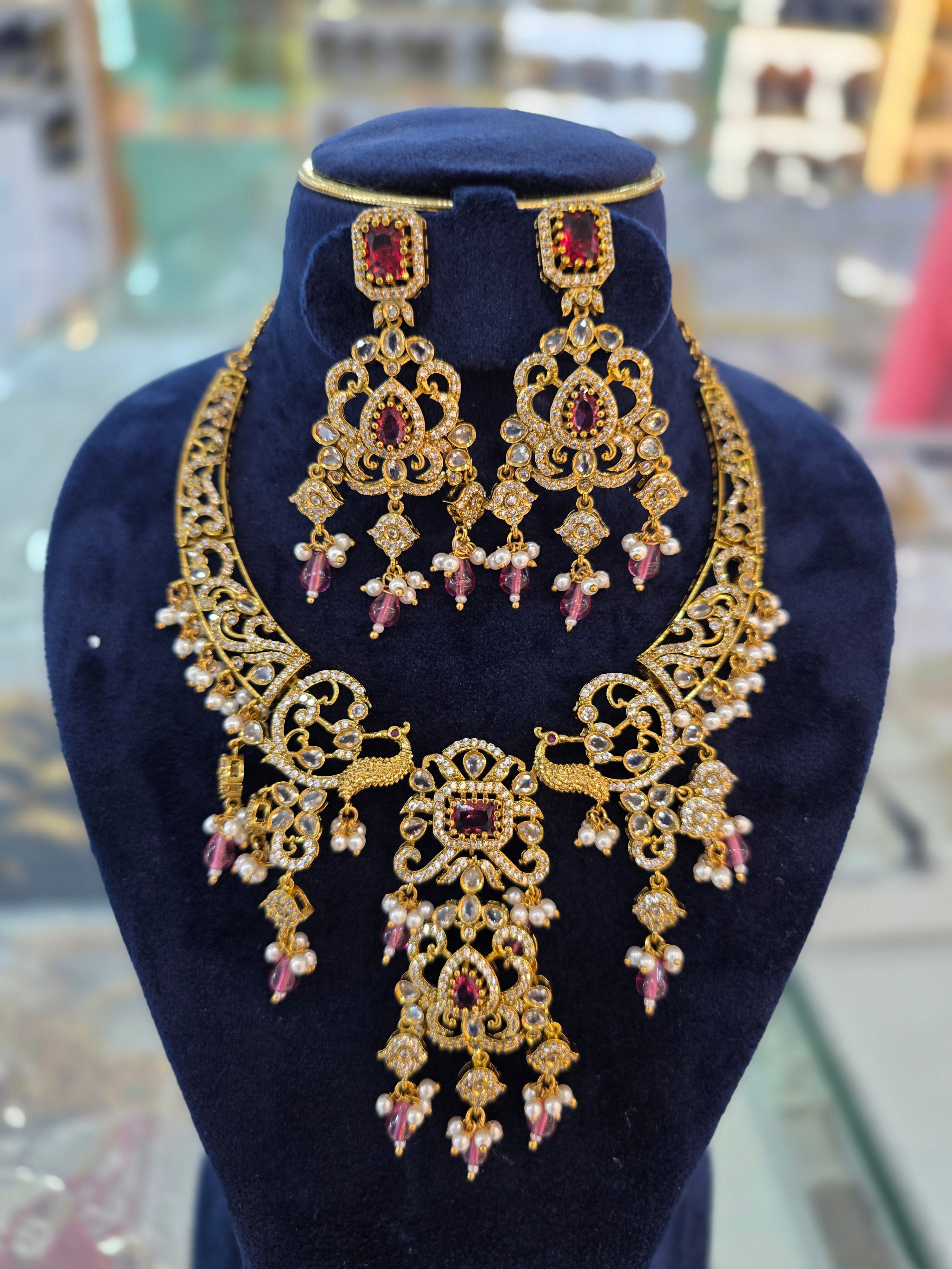 Cz Necklaces Mehandi