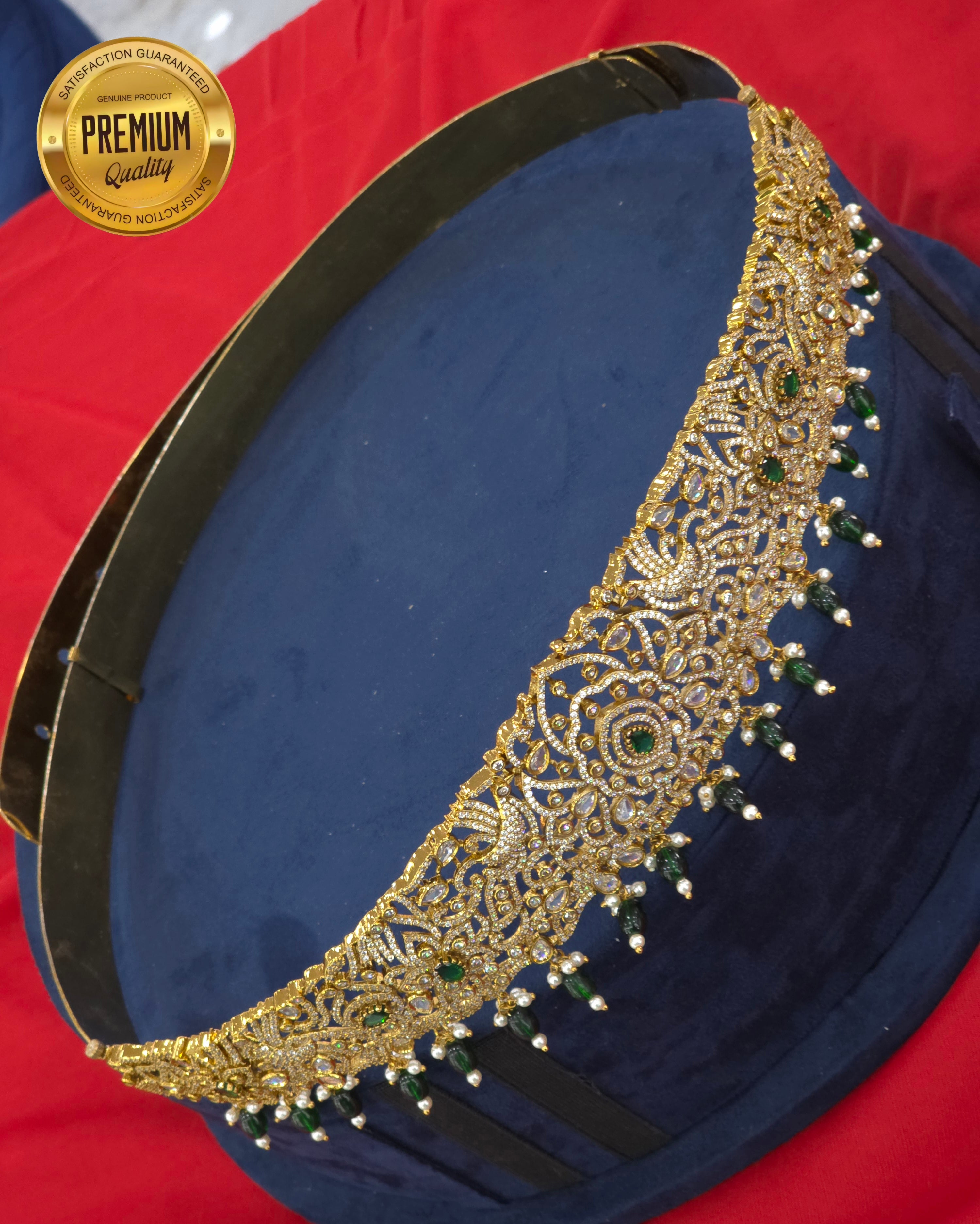 MEHANDI FINISH CZ HIPBELT ADULT SIZE