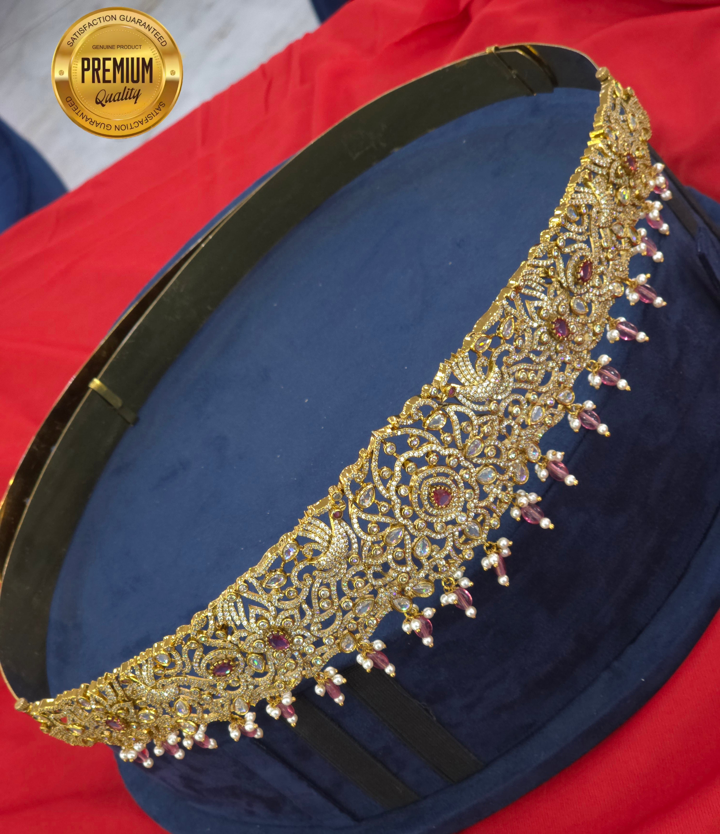 MEHANDI FINISH CZ HIPBELT ADULT SIZE