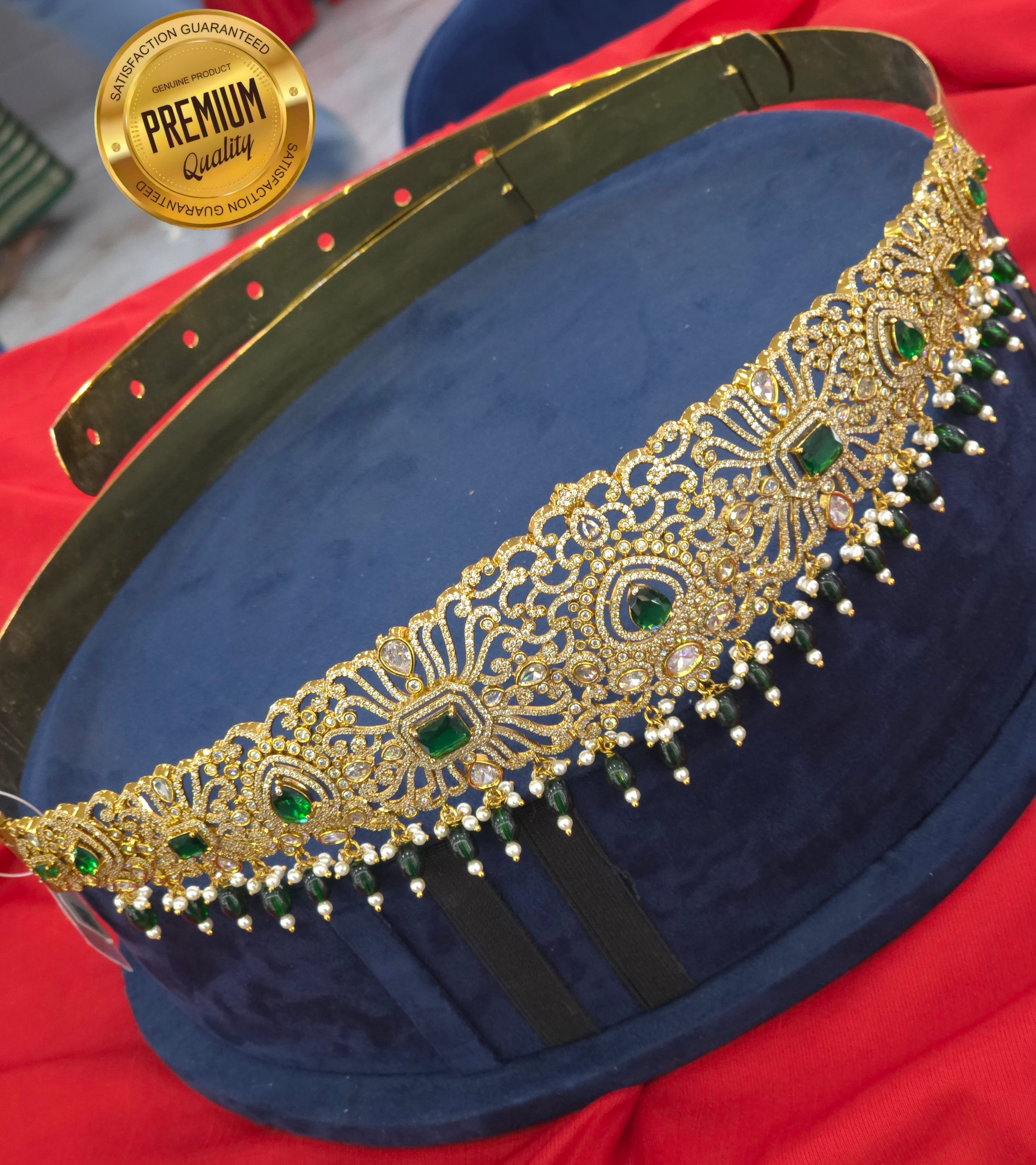 MEHANDI FINISH CZ HIPBELT ADULT SIZE