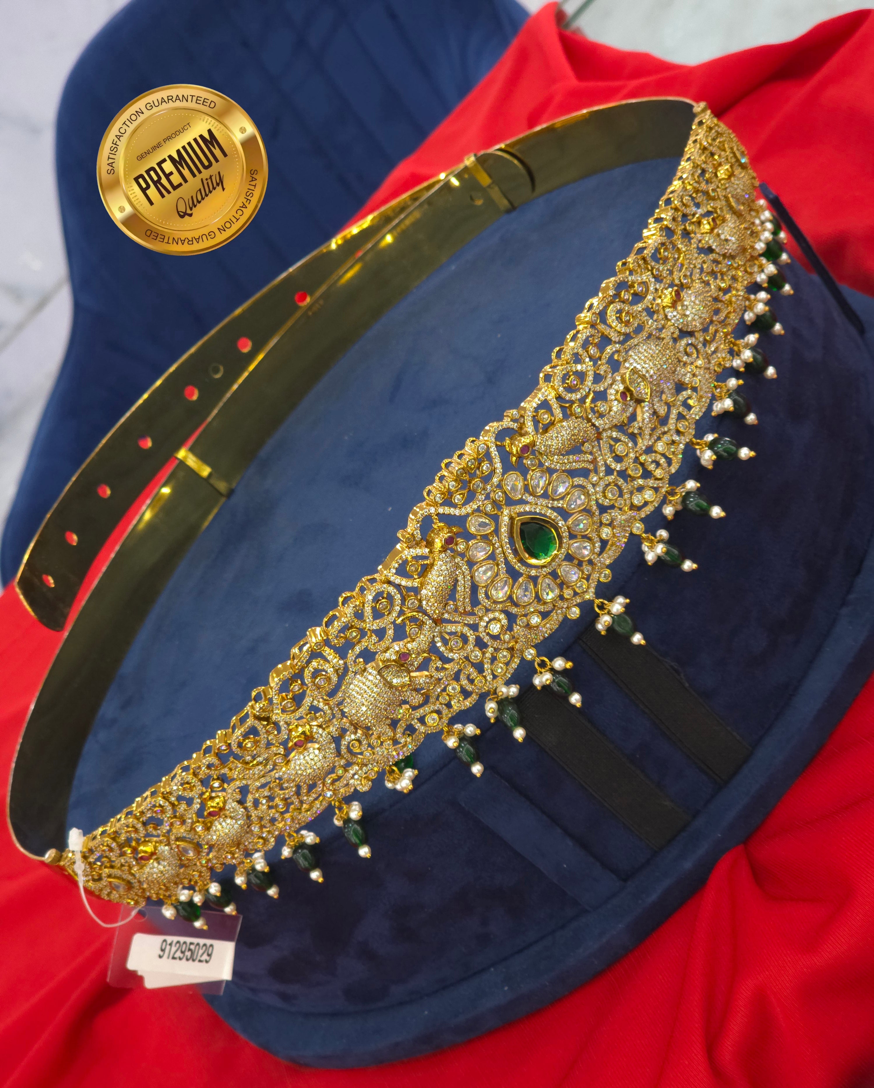 MEHANDI FINISH CZ HIPBELT ADULT SIZE