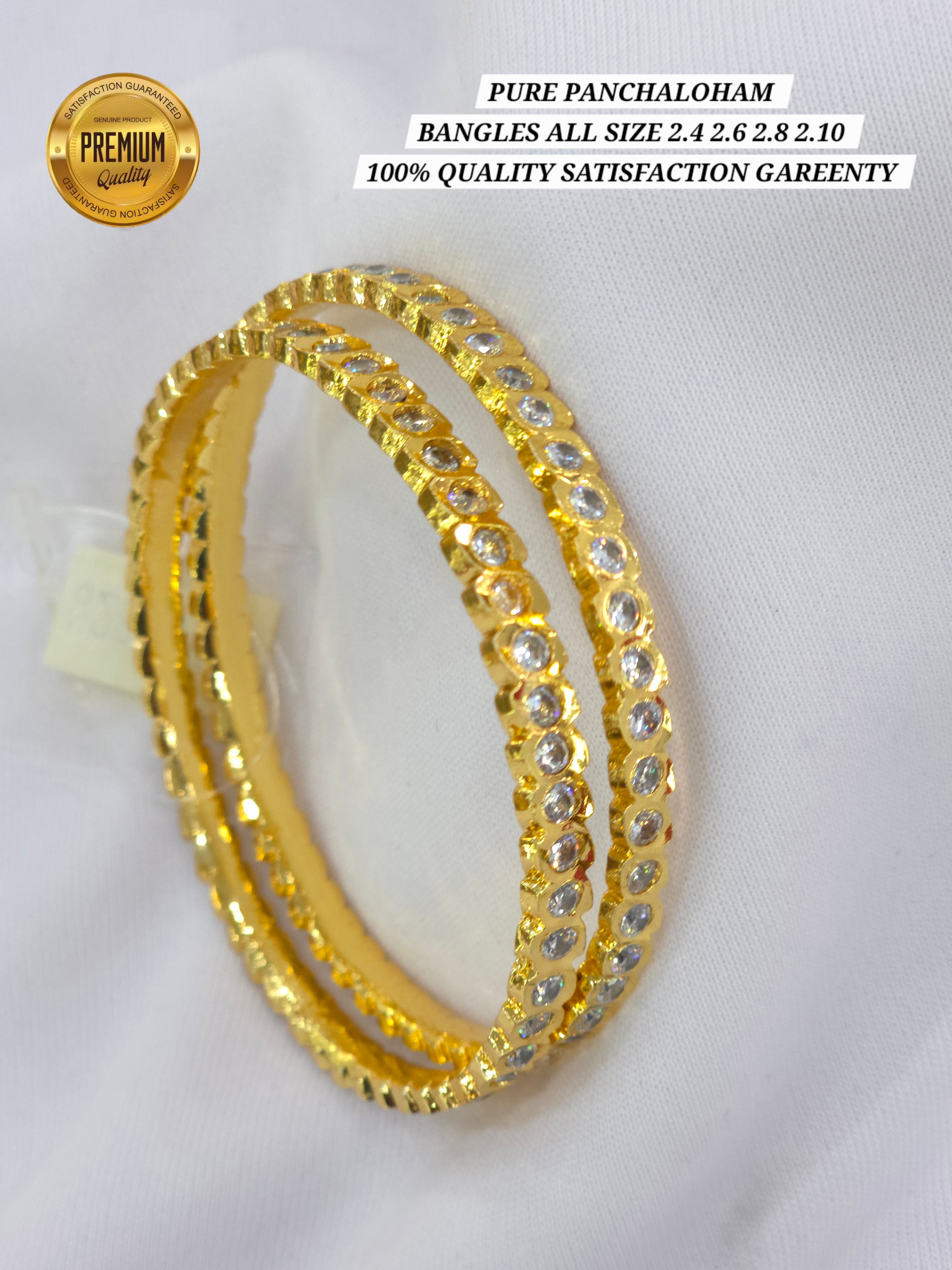 Panchaloham bangles All sizes 2.4 2.6 2.8 2.10