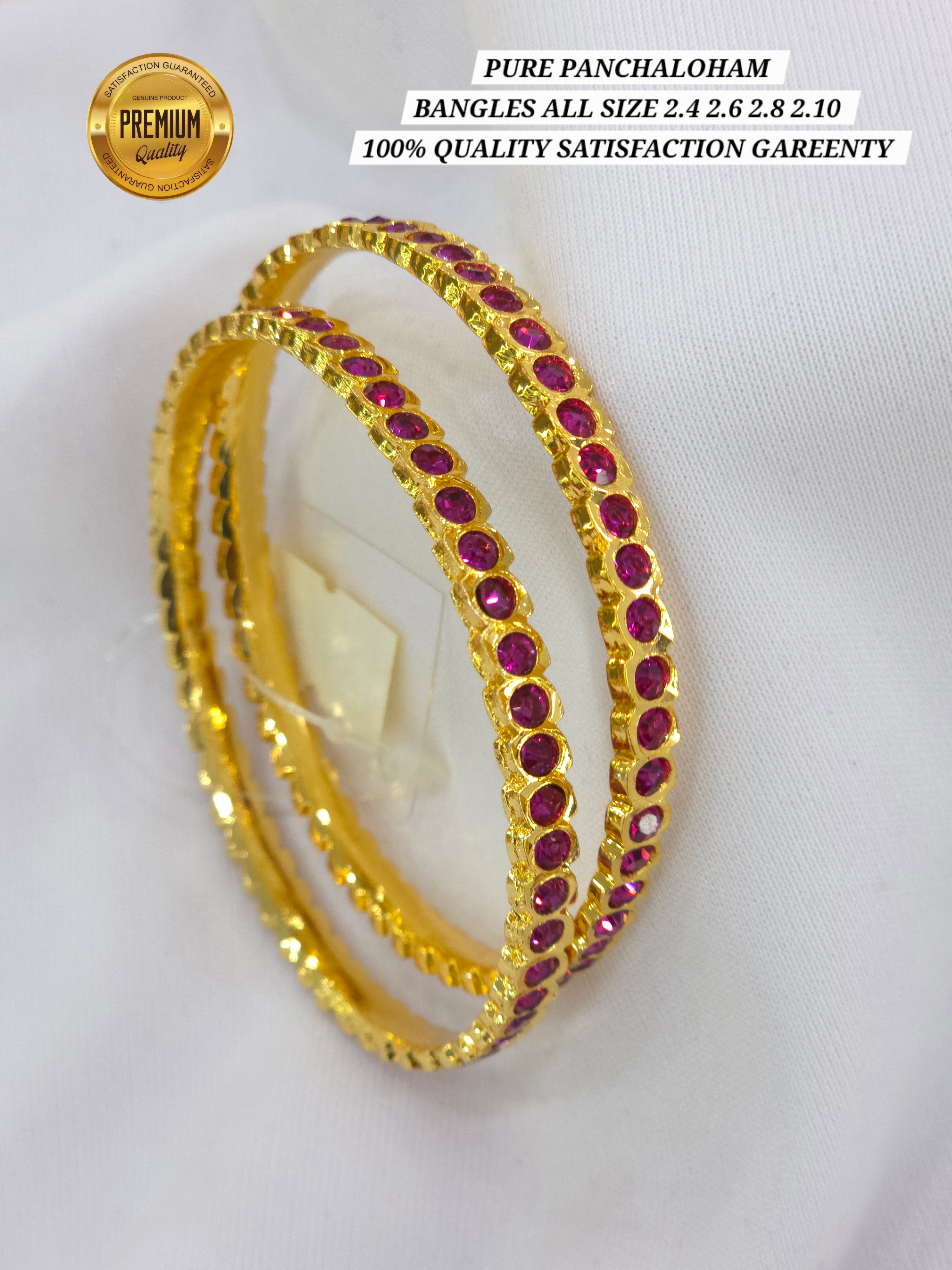 Panchaloham bangles All sizes 2.4 2.6 2.8 2.10