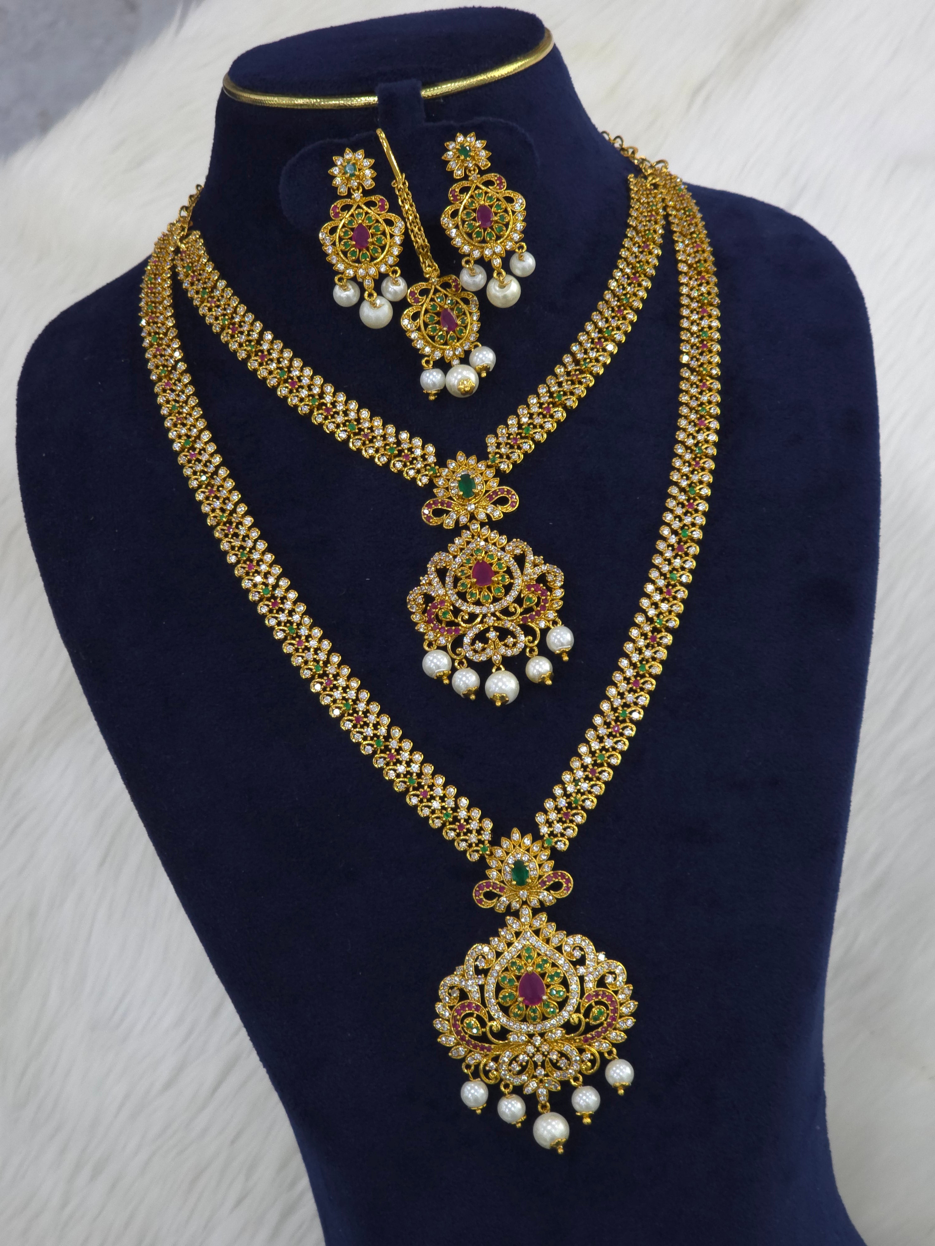 Matt finish cz combo set