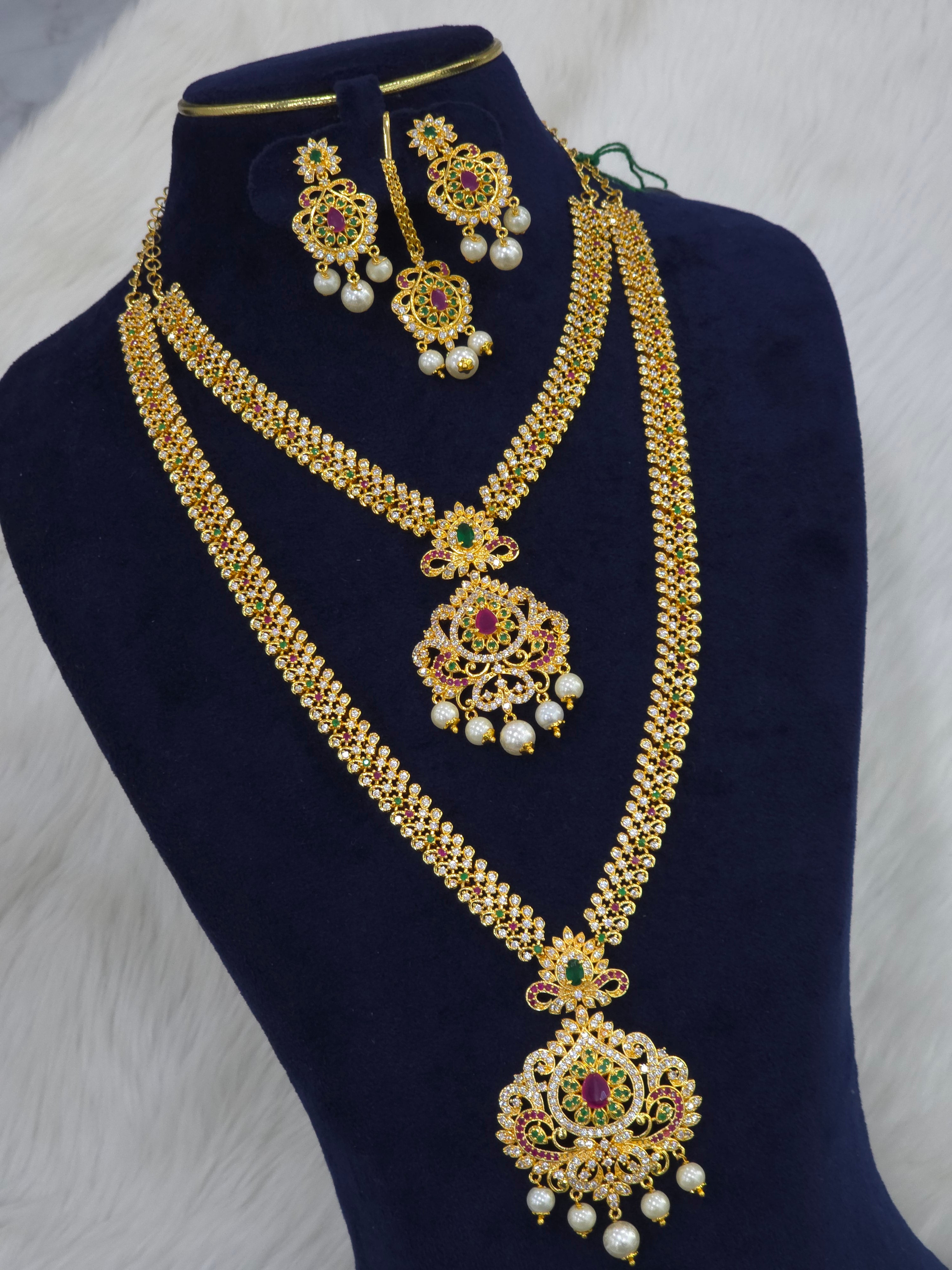 GOLD FINISH CZ COMBO