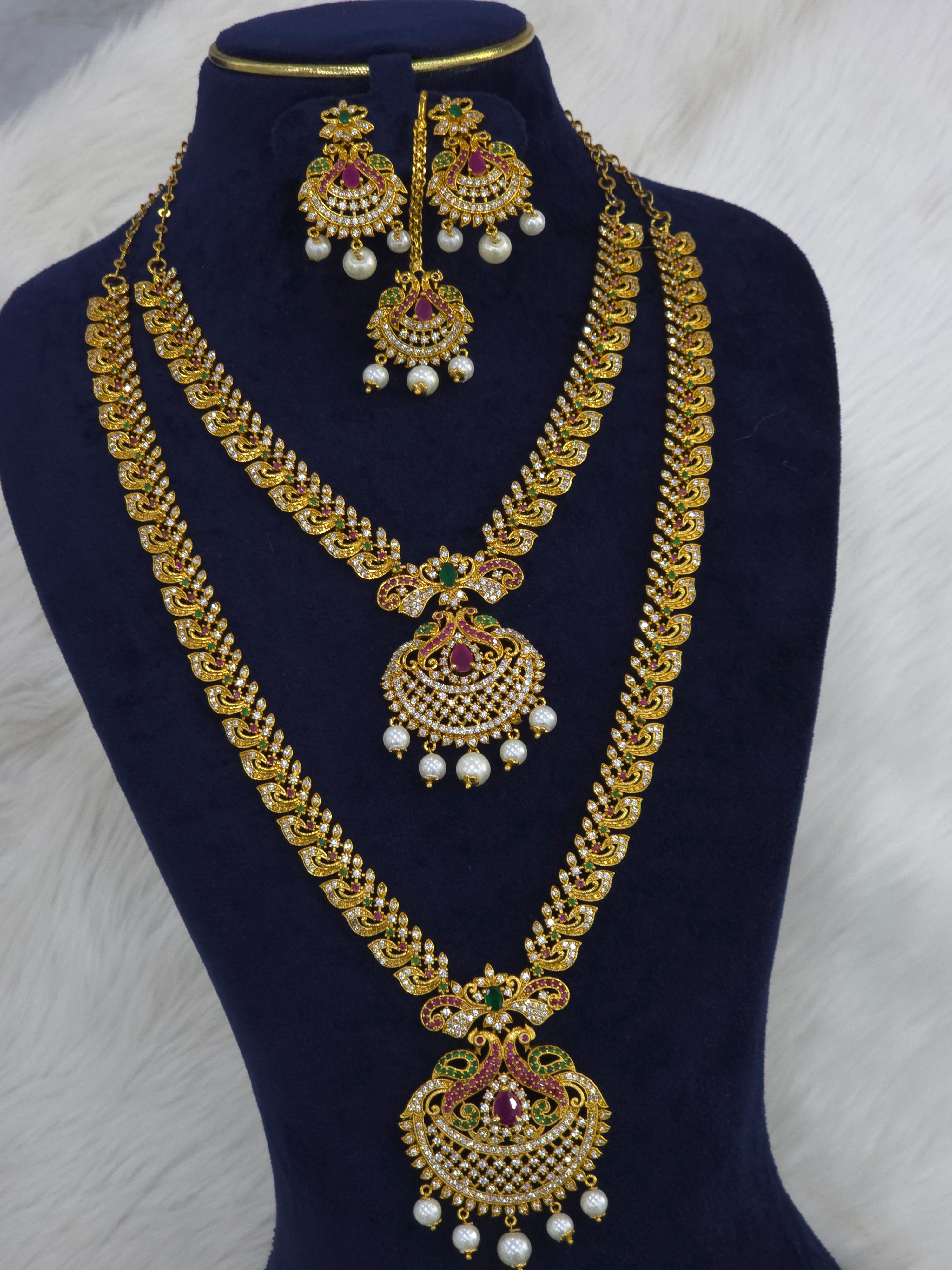 Matt finish cz combo set