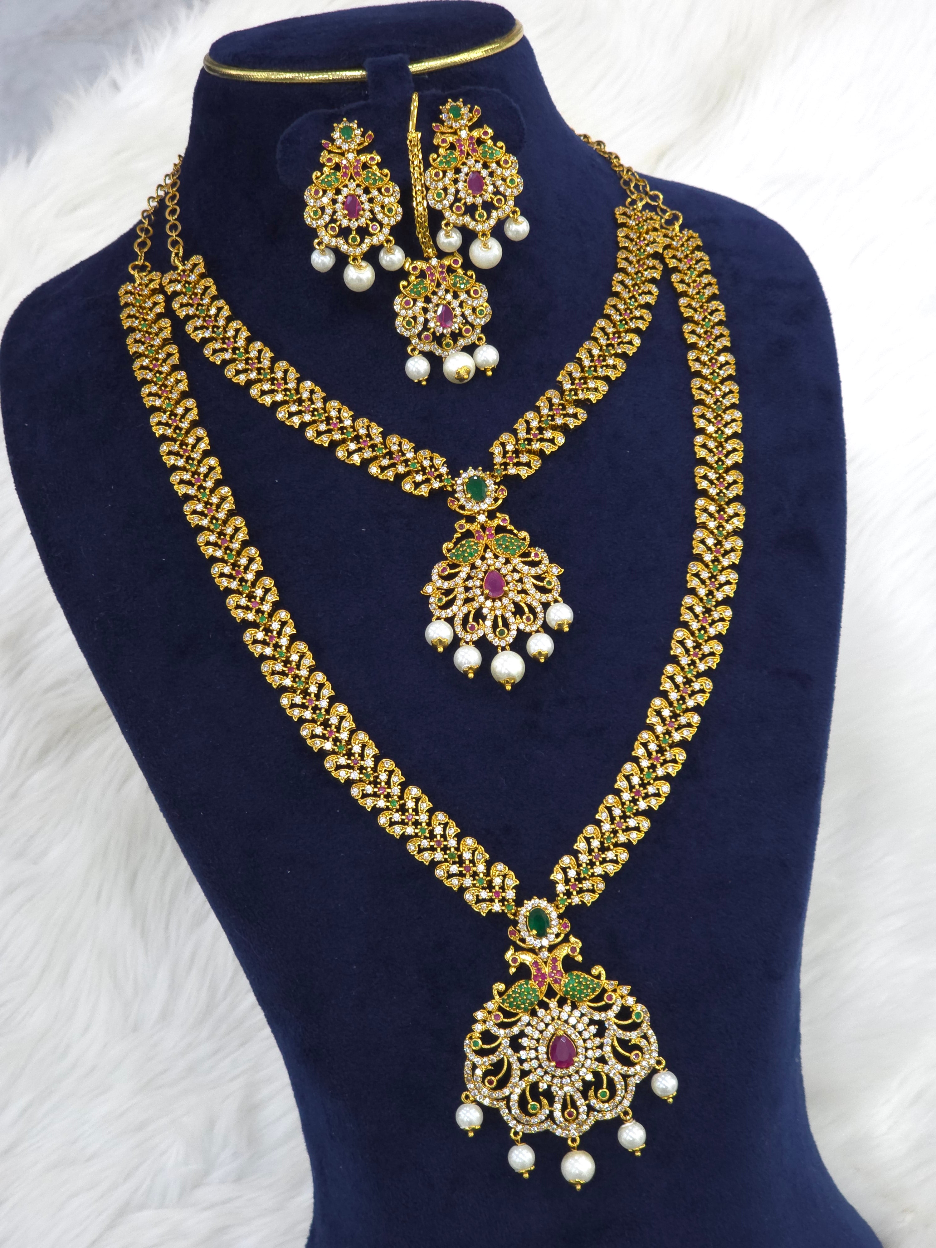 Matt finish cz combo set