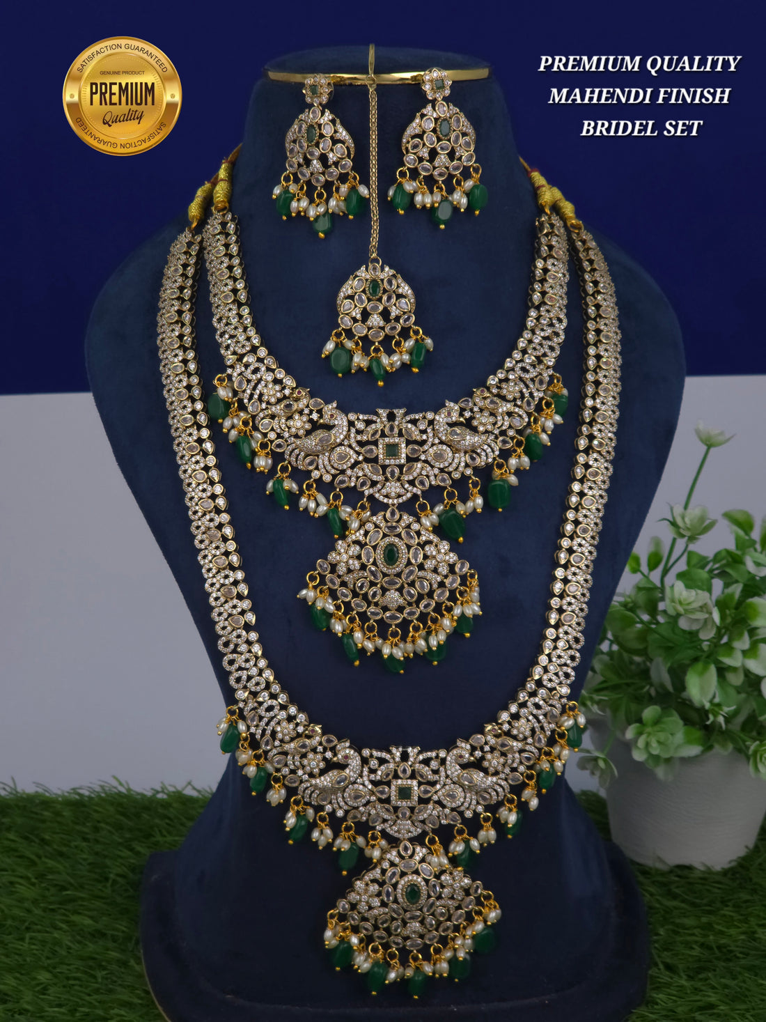 PREMIUM QUALITY 
MAHENDI FINISH 
BRIDEL SET