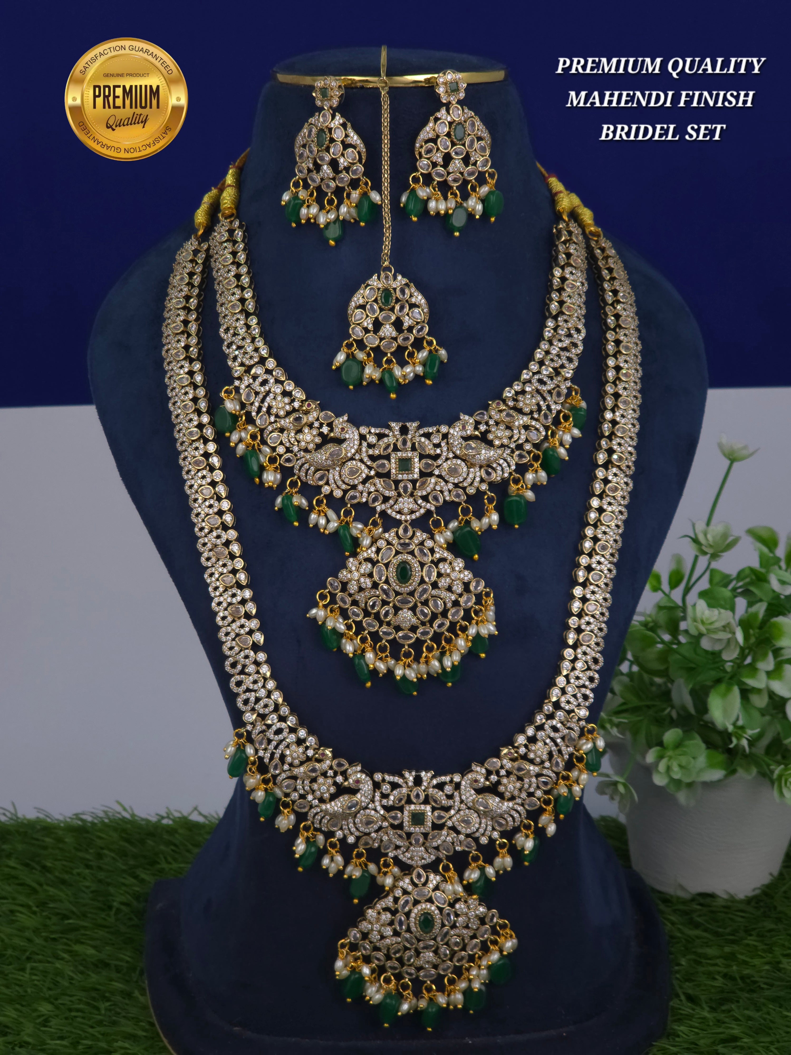 PREMIUM QUALITY 
MAHENDI FINISH 
BRIDEL SET