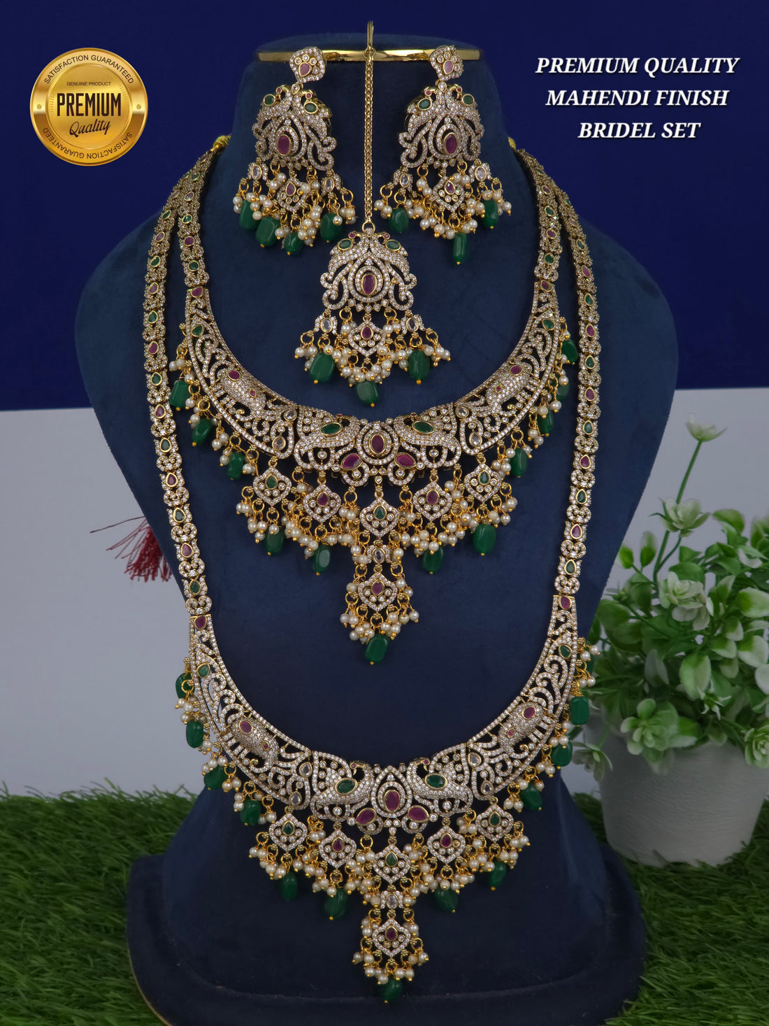 PREMIUM QUALITY 
MAHENDI FINISH 
BRIDEL SET