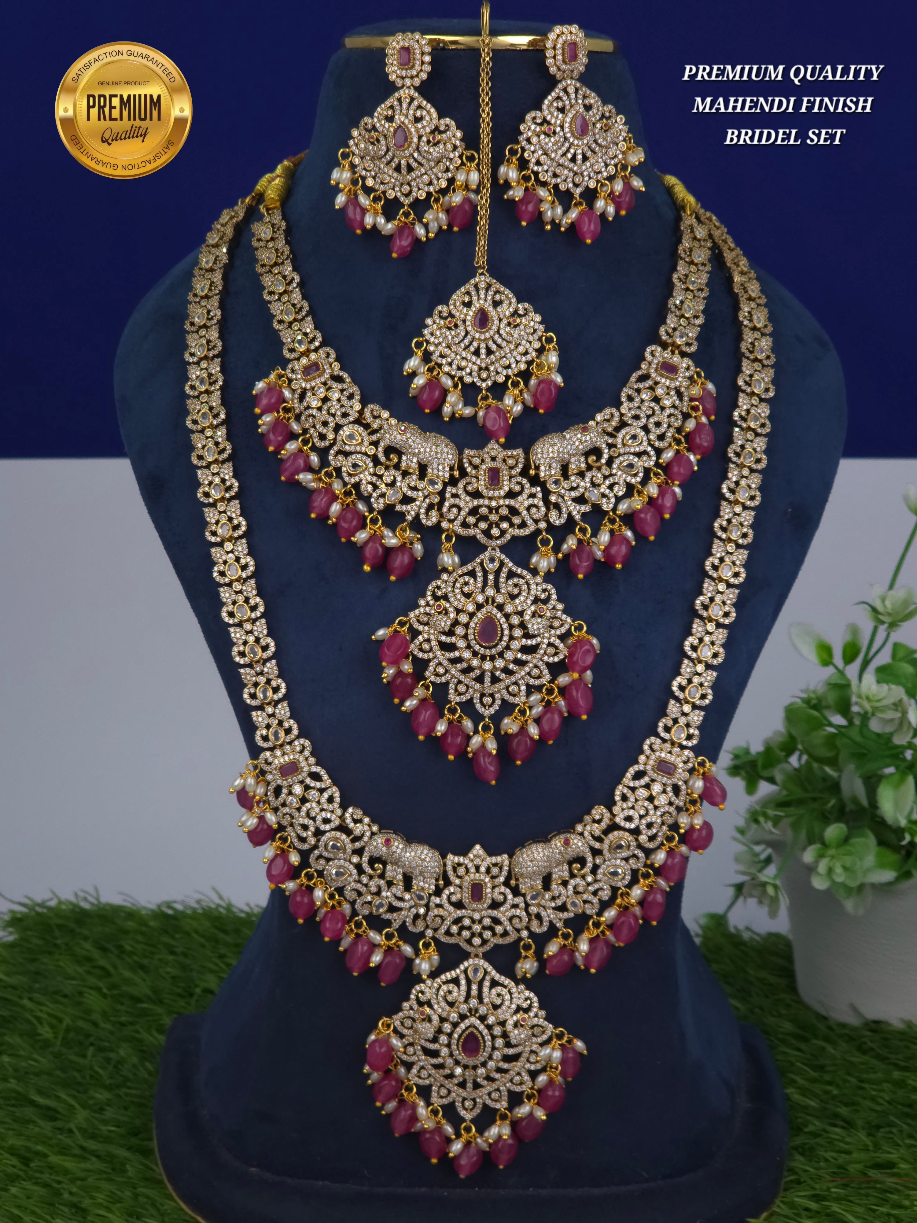 PREMIUM QUALITY 
MAHENDI FINISH 
BRIDEL SET