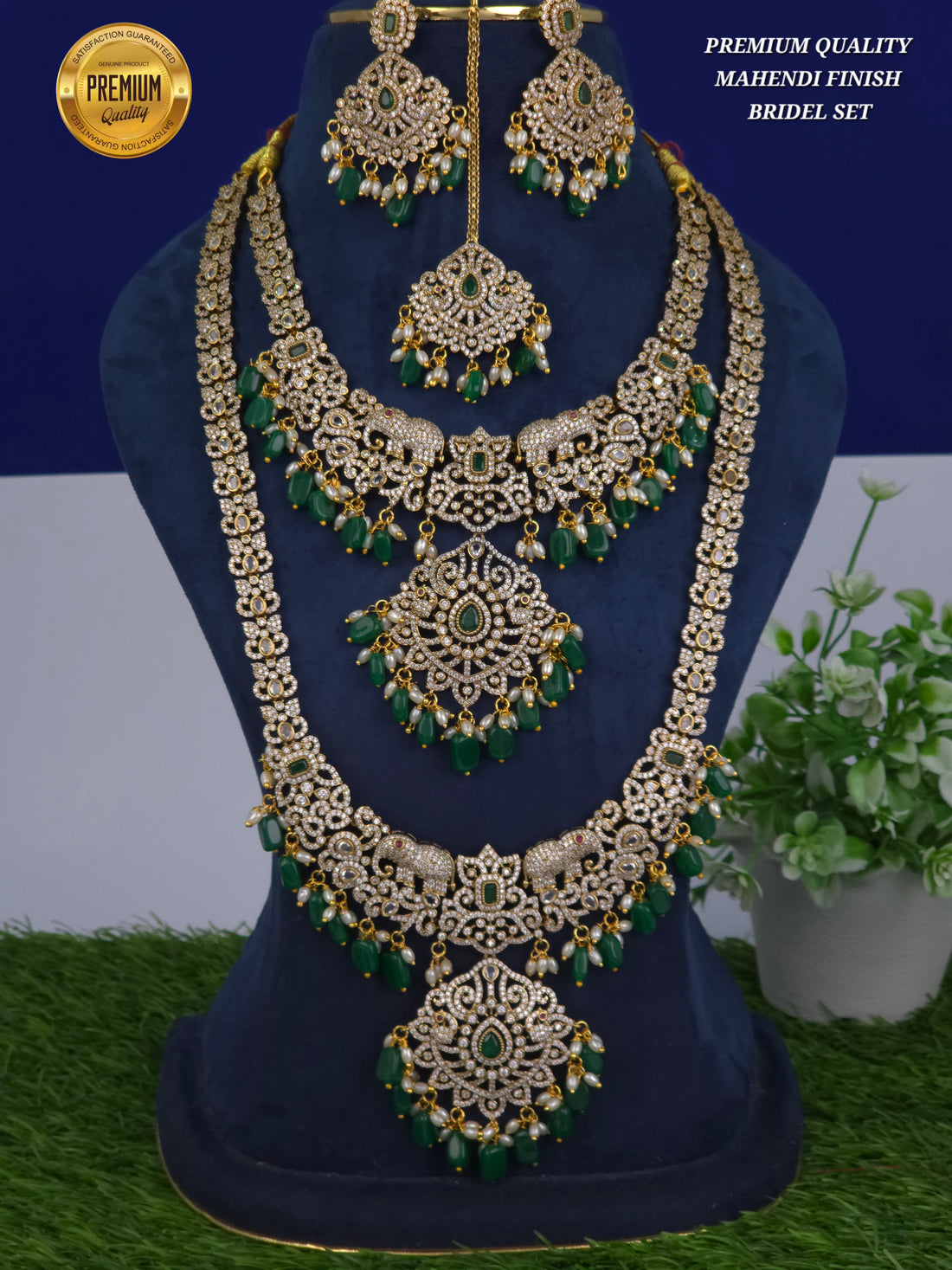 PREMIUM QUALITY 
MAHENDI FINISH 
BRIDEL SET