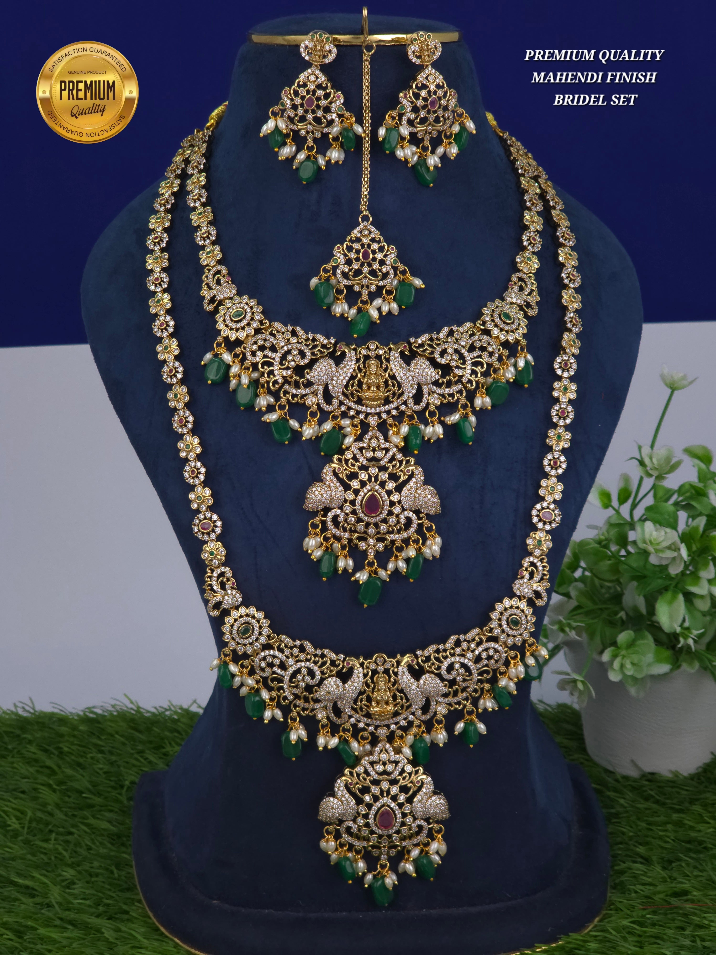 PREMIUM QUALITY 
MAHENDI FINISH 
BRIDEL SET