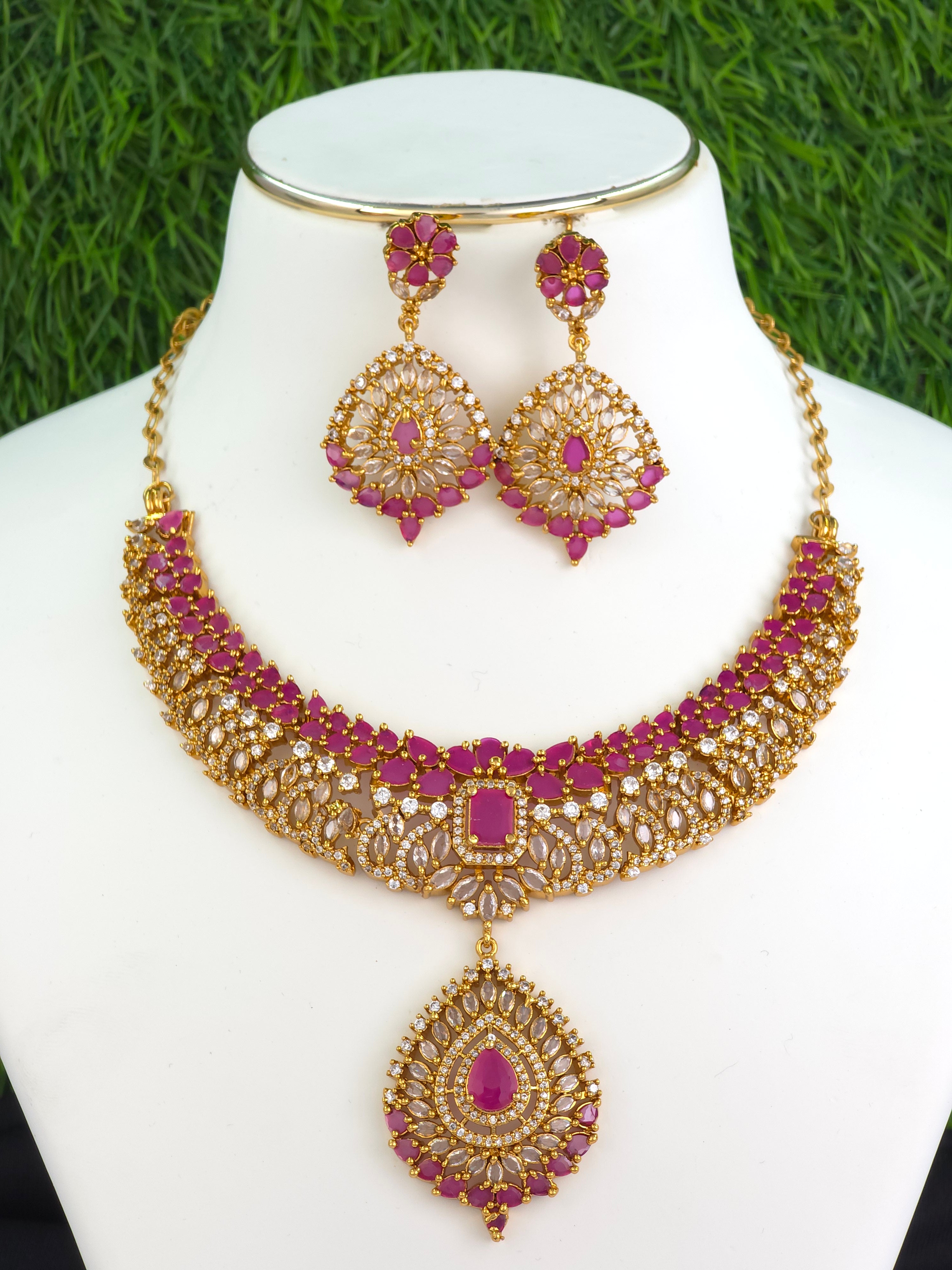 Matt finish cz Necklaces