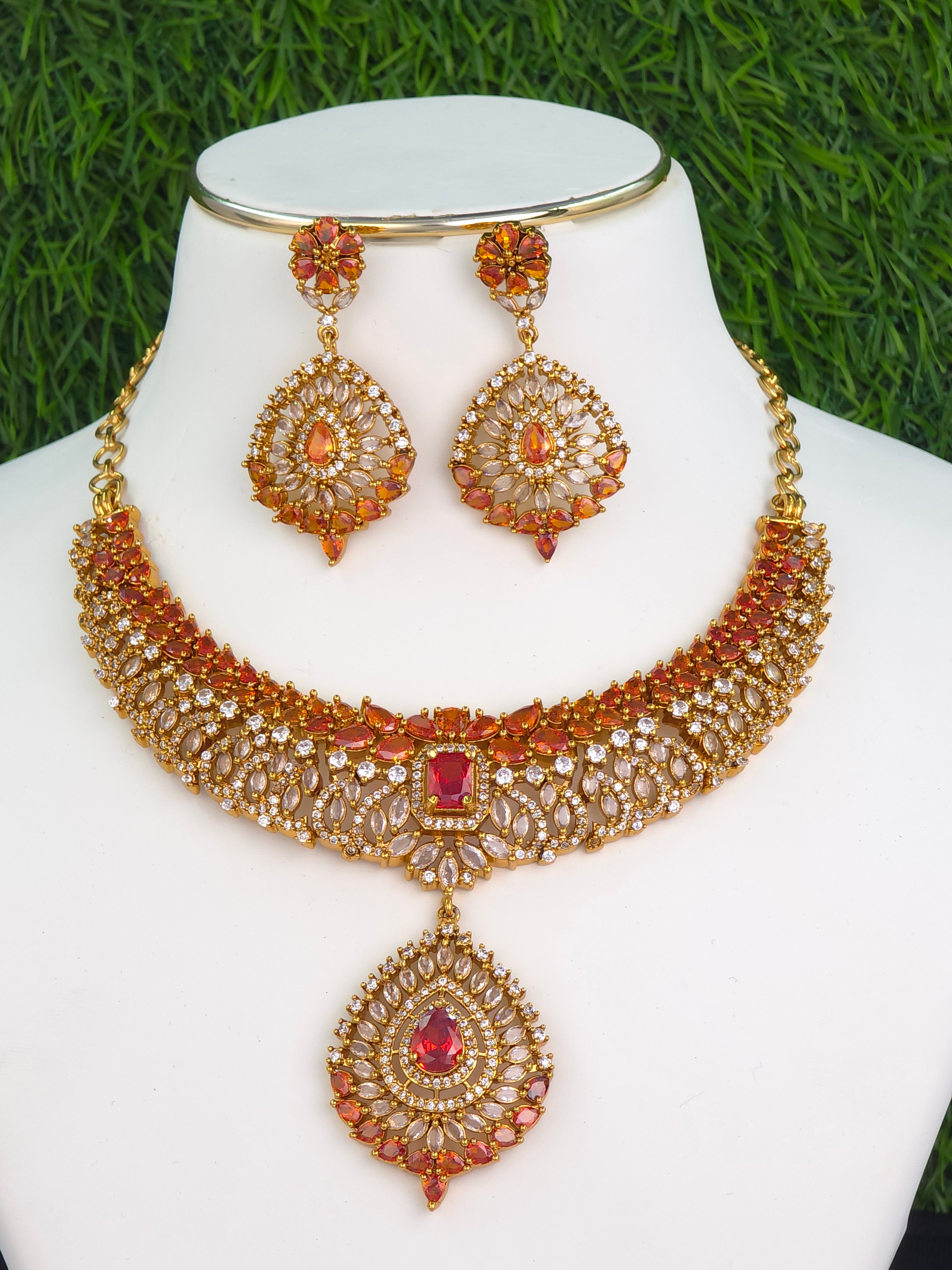 Matt finish cz Necklaces