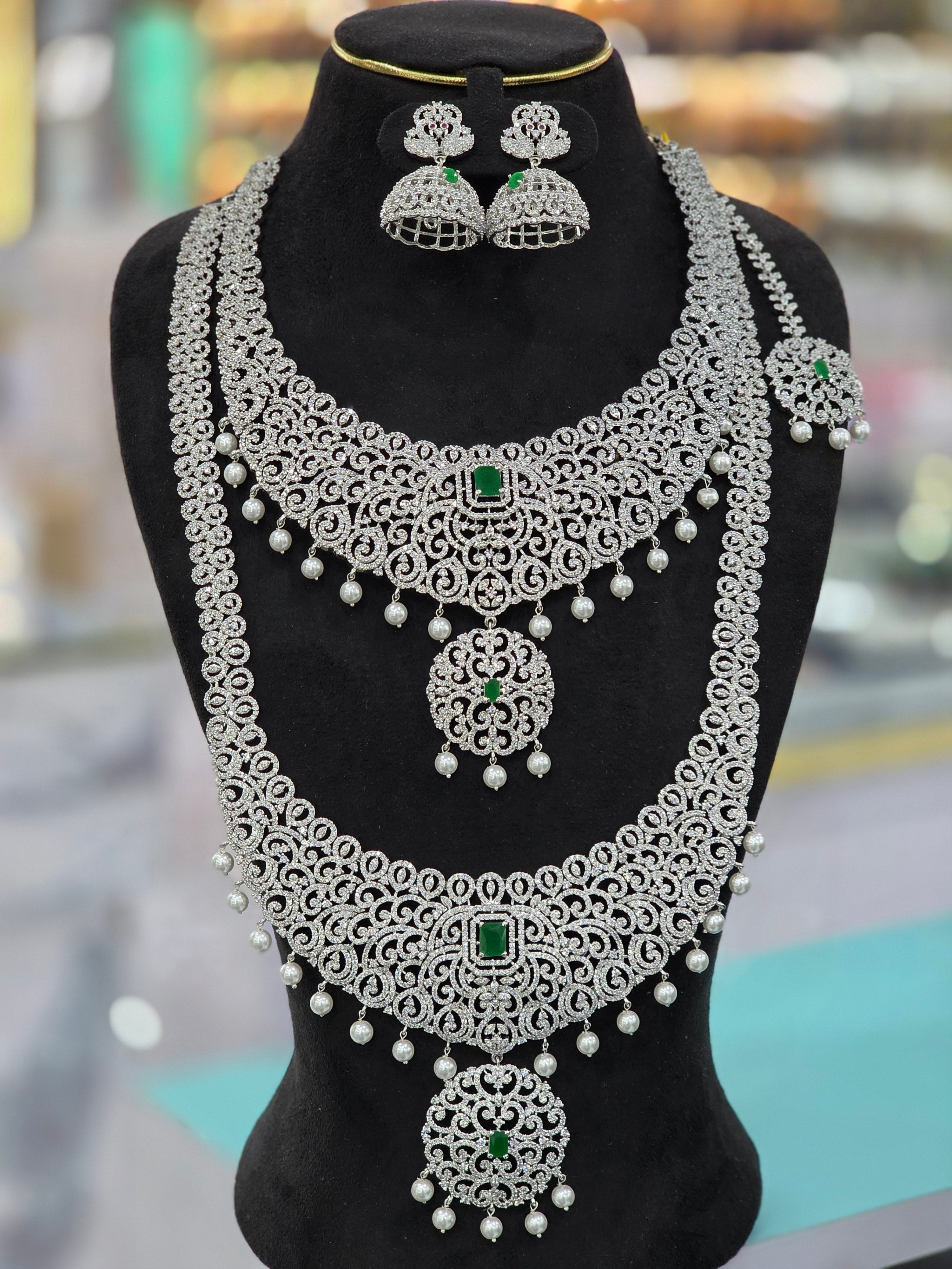 Sliver bridal combo set