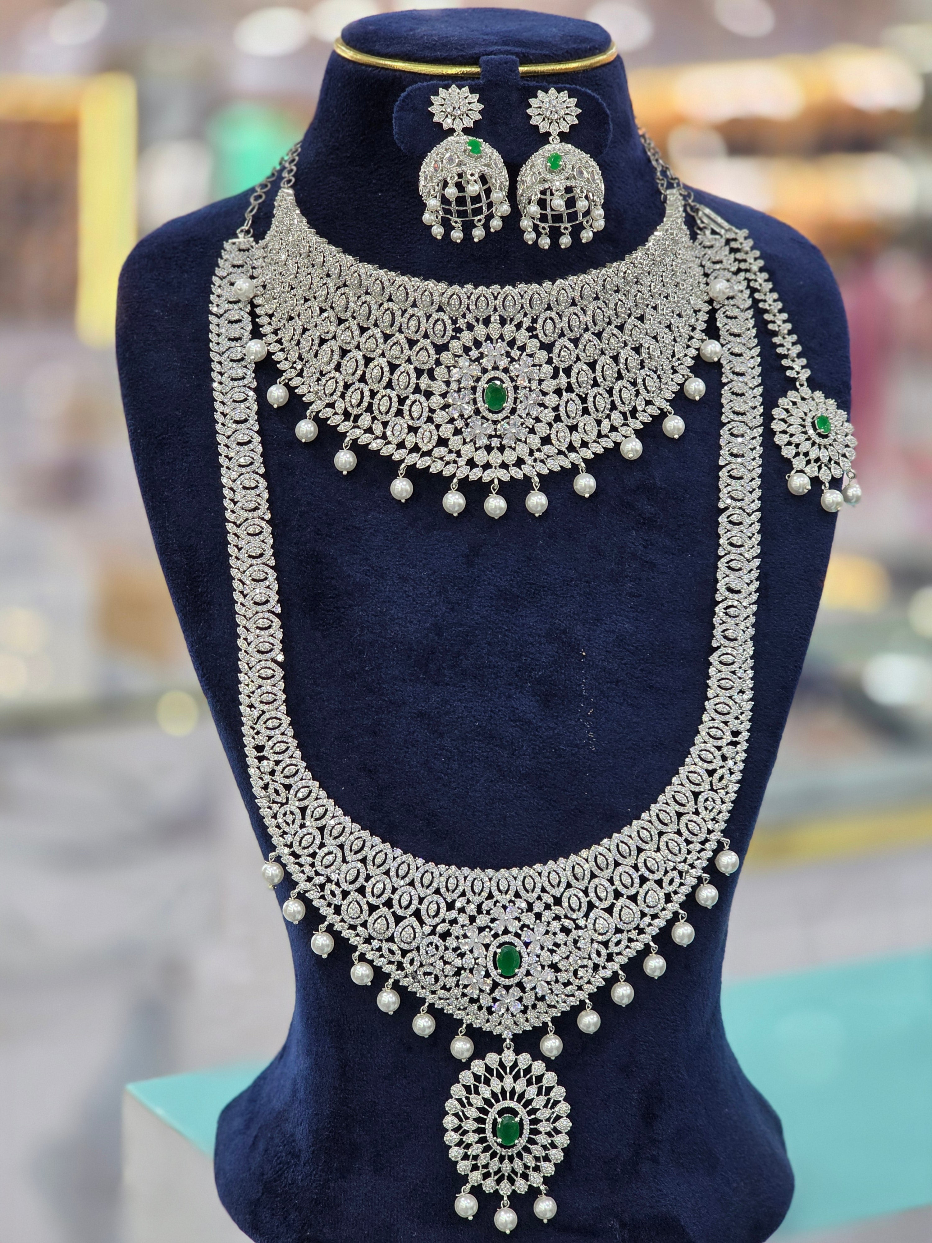 Sliver bridal combo set