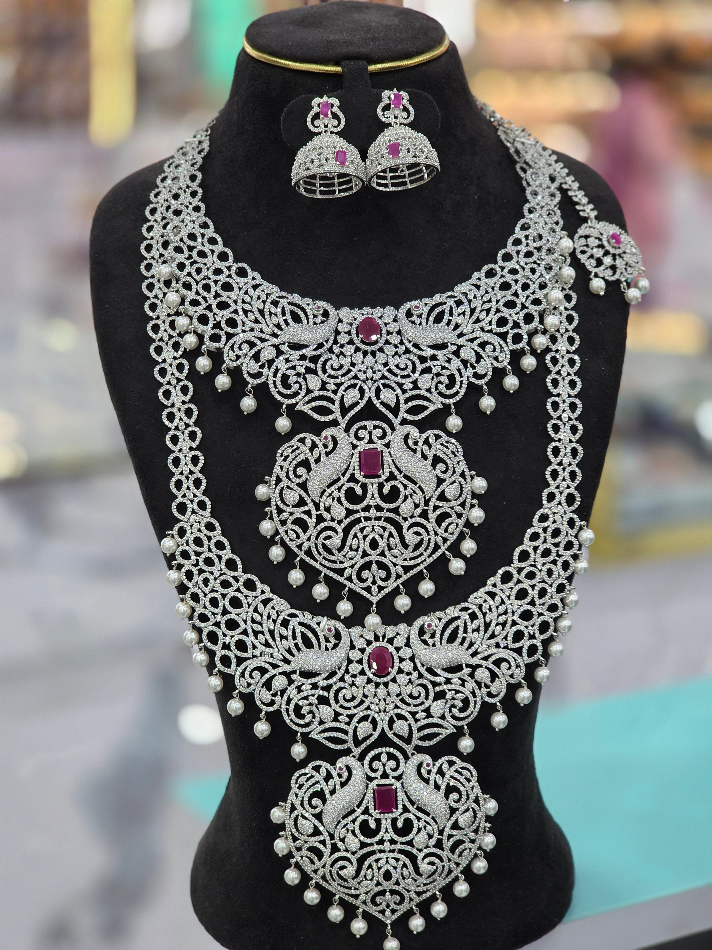 Sliver bridal set