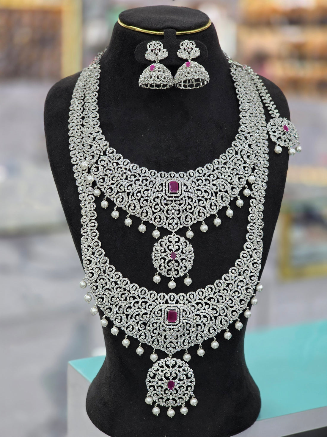 Sliver bridal combo set