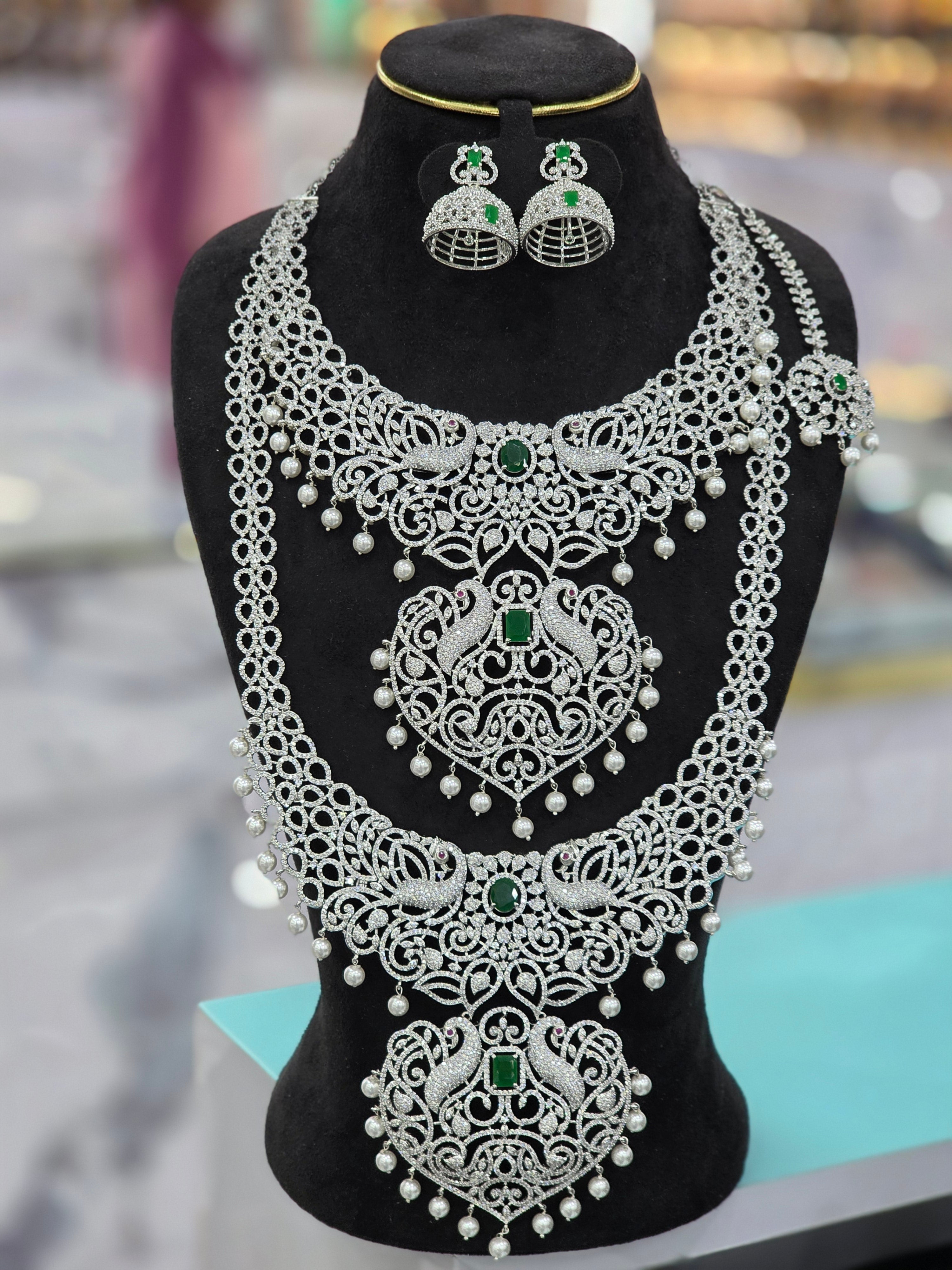 Sliver bridal set