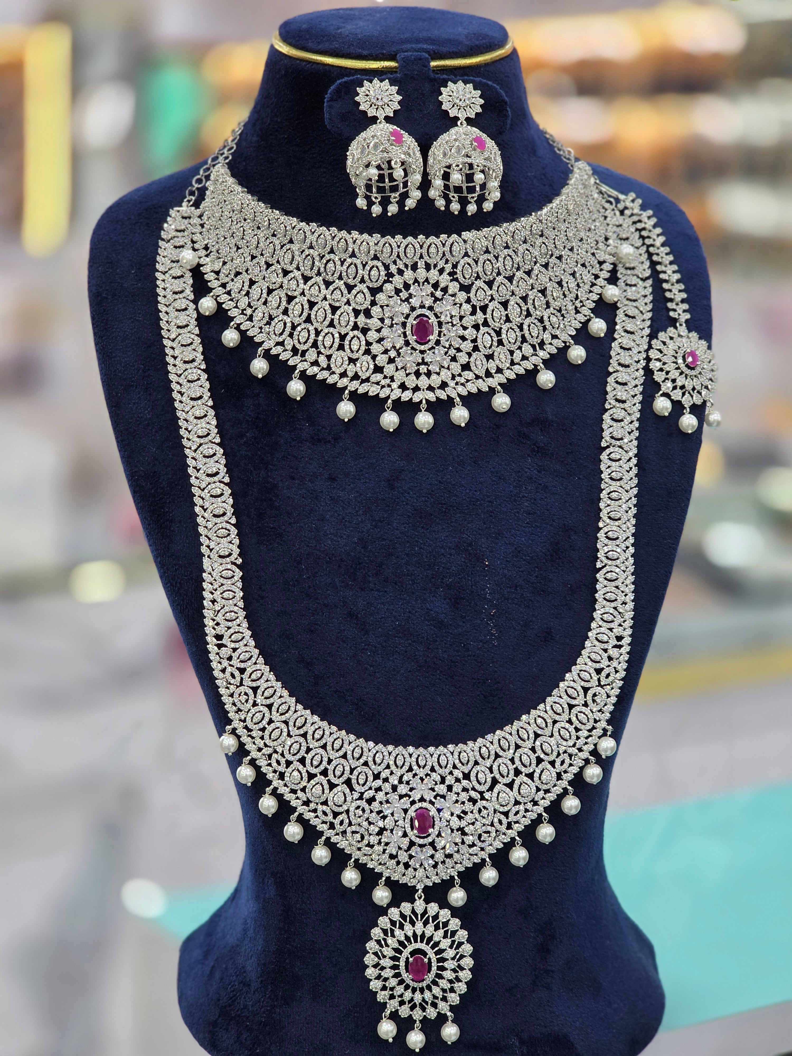 Sliver bridal combo set