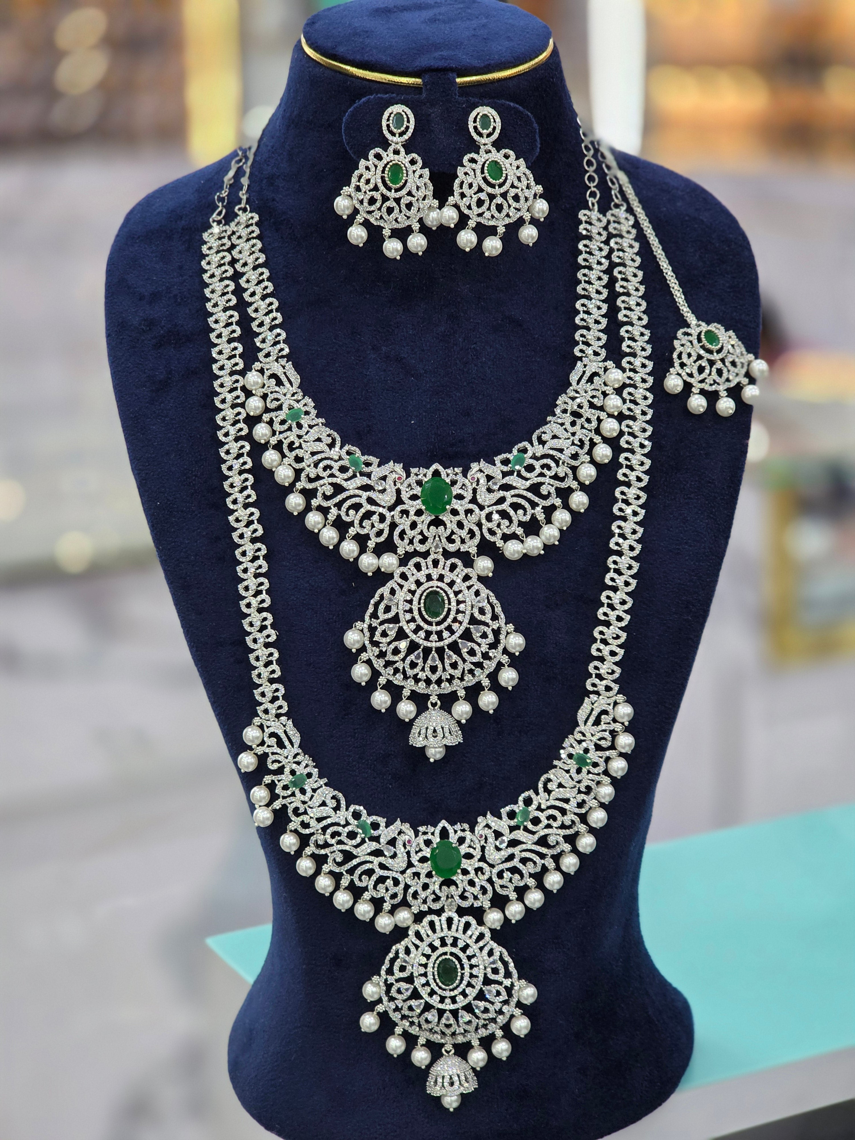 CZ SLIVER BRIDEL SET
