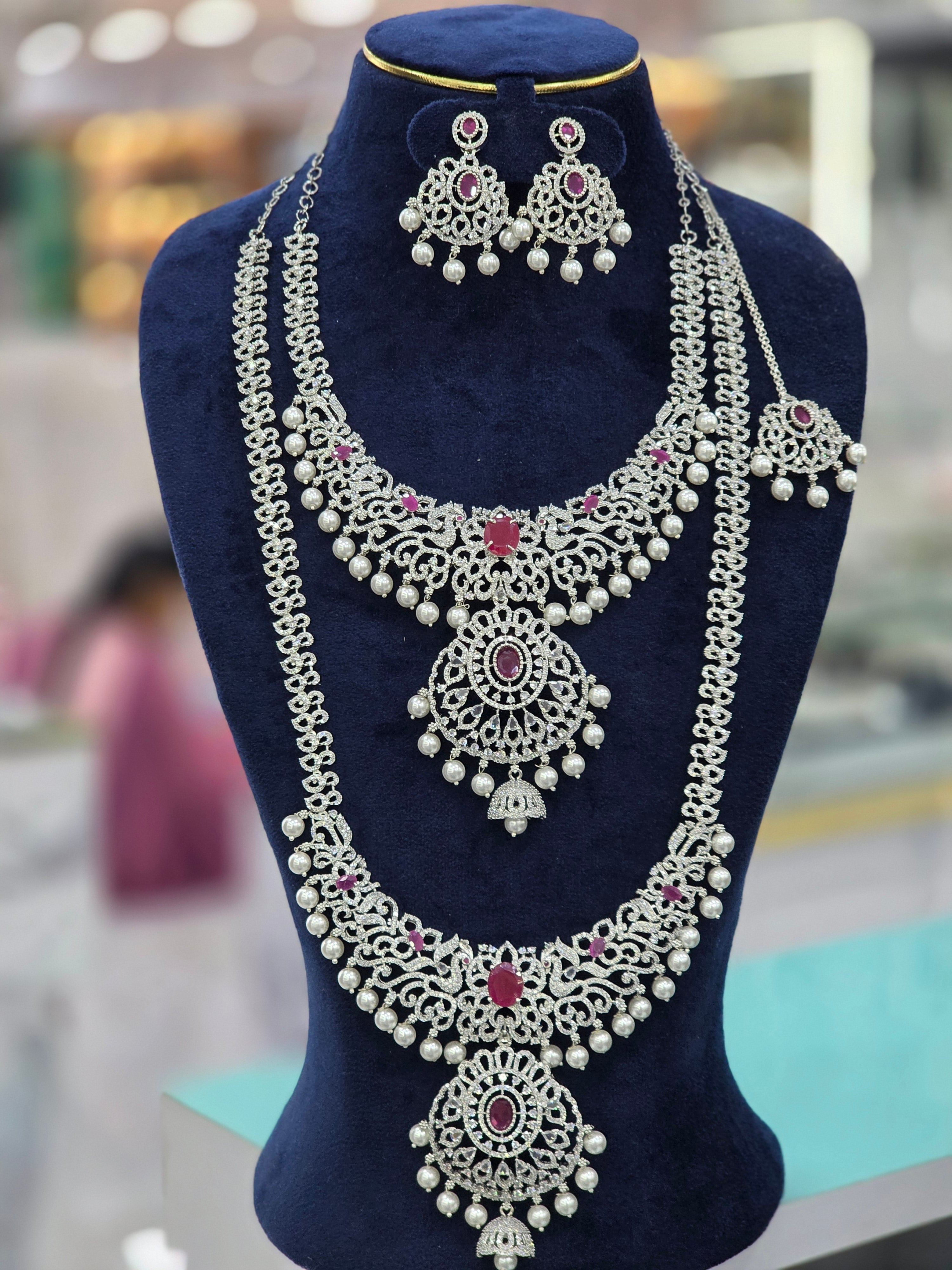 CZ SLIVER BRIDEL SET