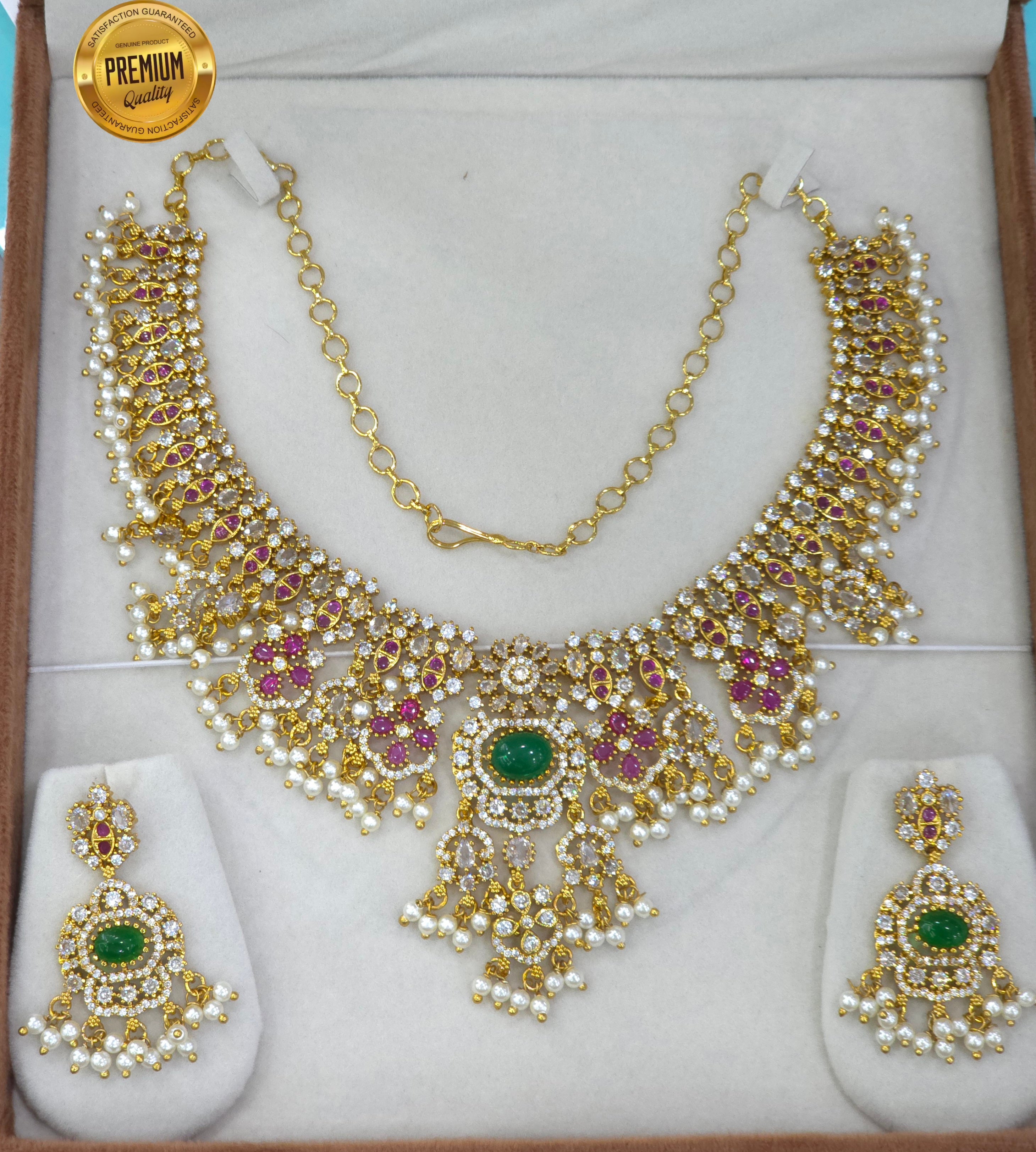 Matt finish cz Necklaces