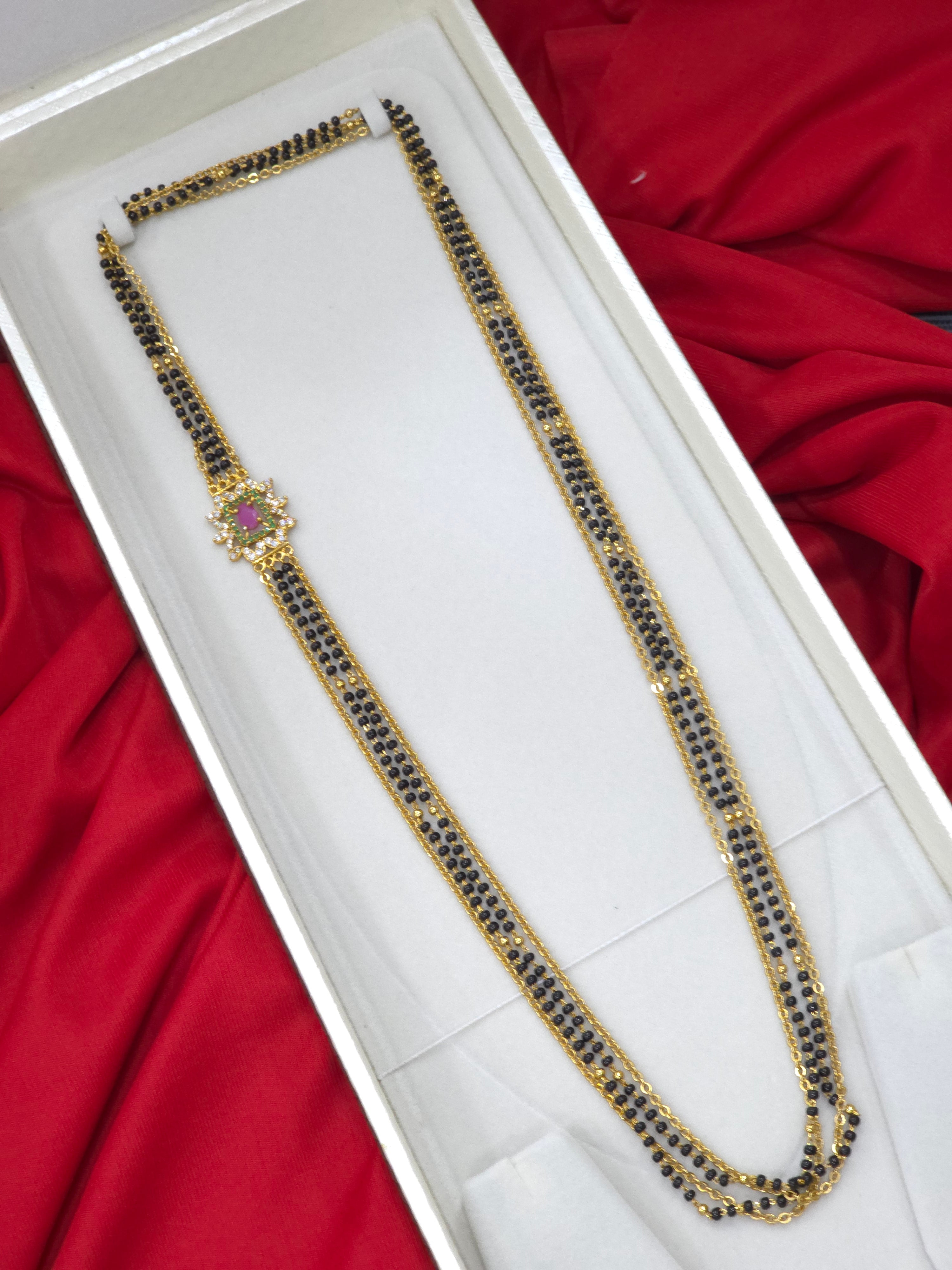 Matt finish 26 in black beads