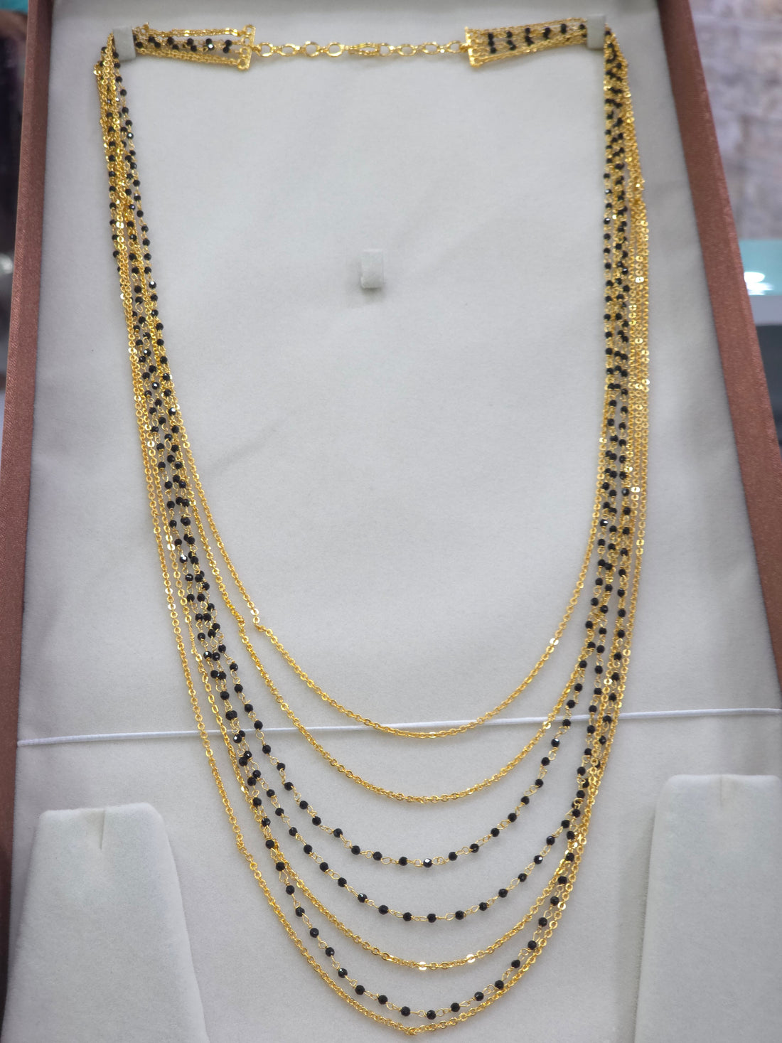 30 inches 
Gold Finish 
7 steps
Chandharam