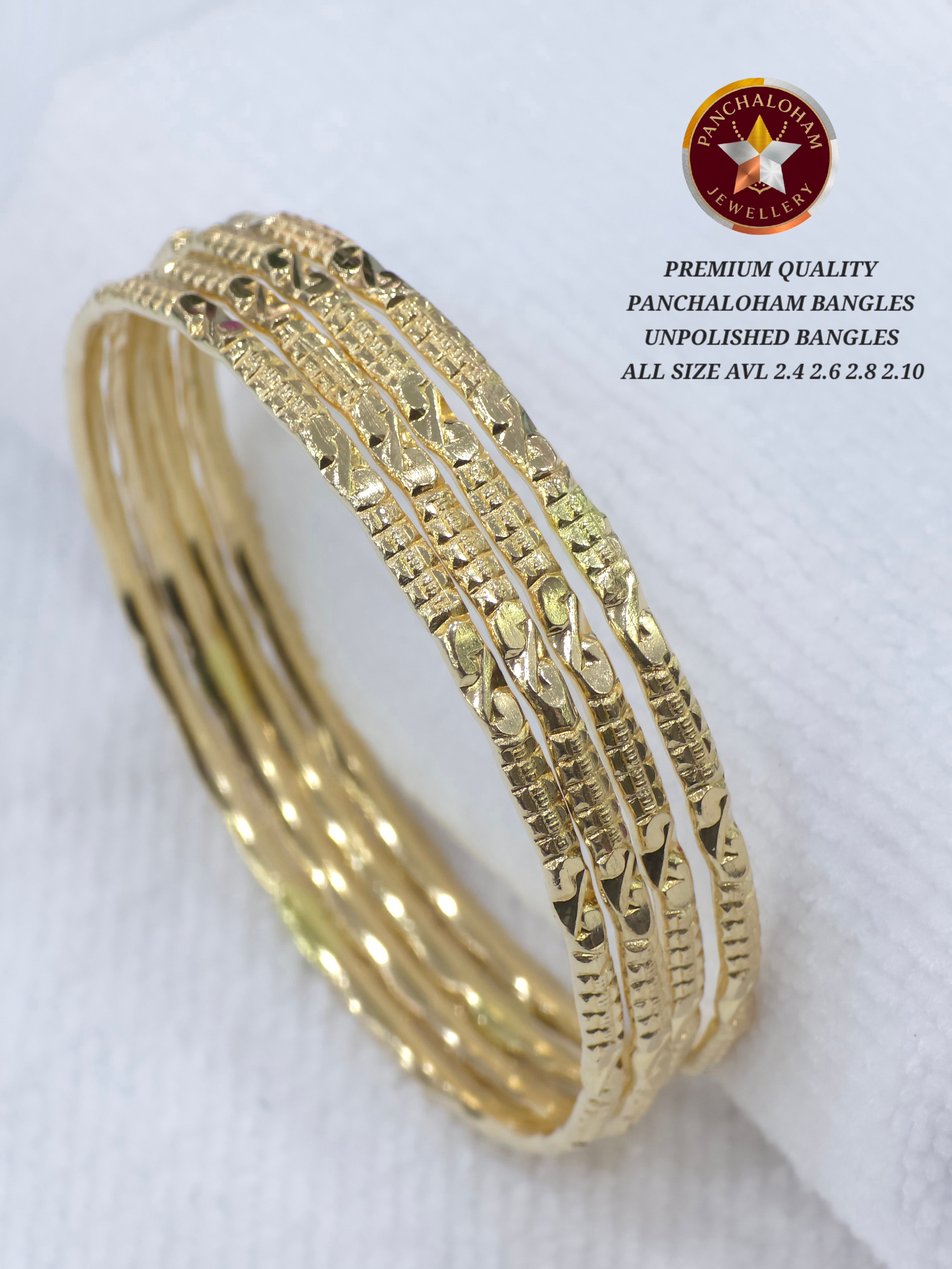 Panchaloham bangles All sizes 2.4 2.6 2.8 2.10