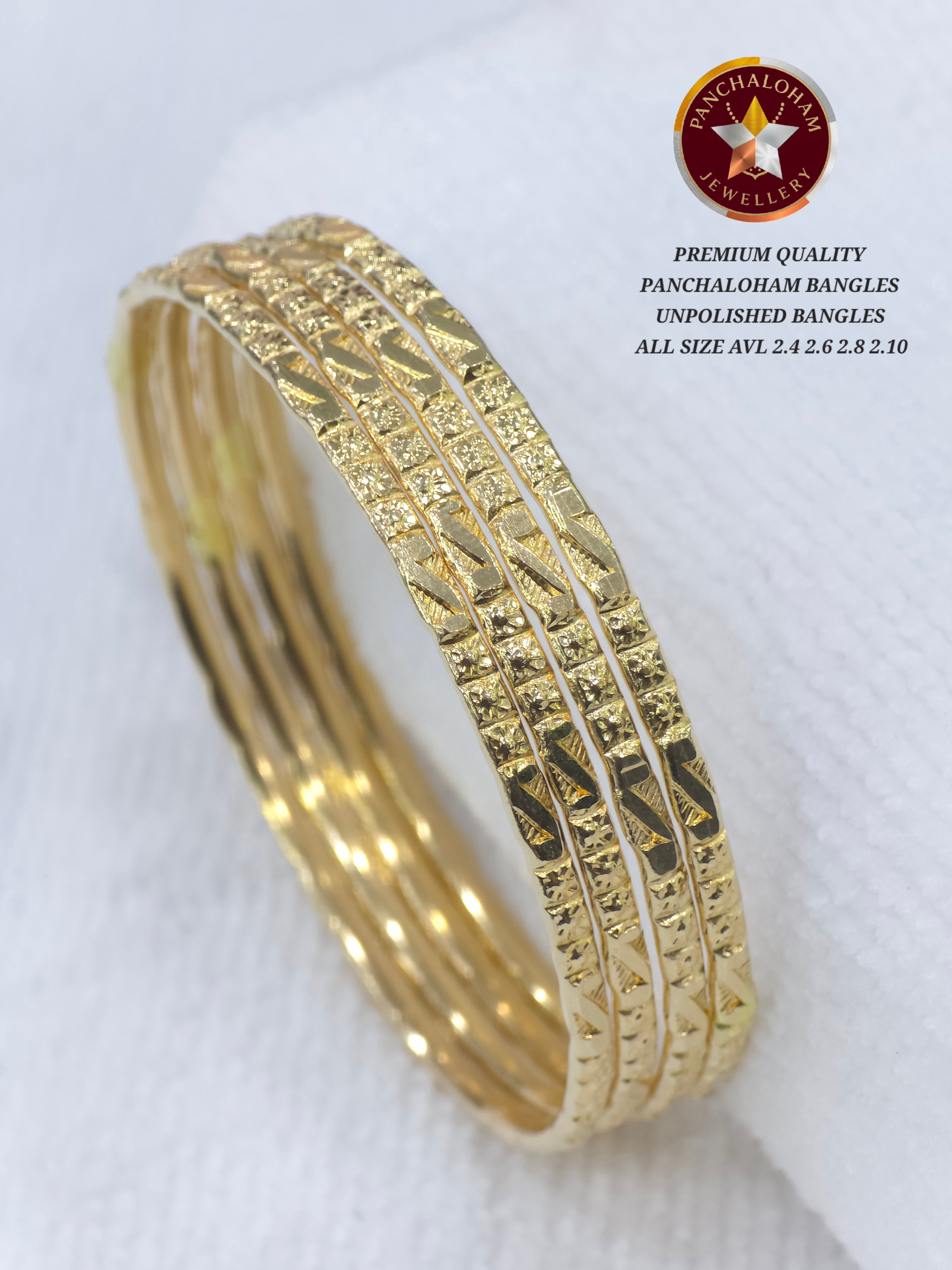 Panchaloham bangles All sizes 2.4 2.6 2.8 2.10