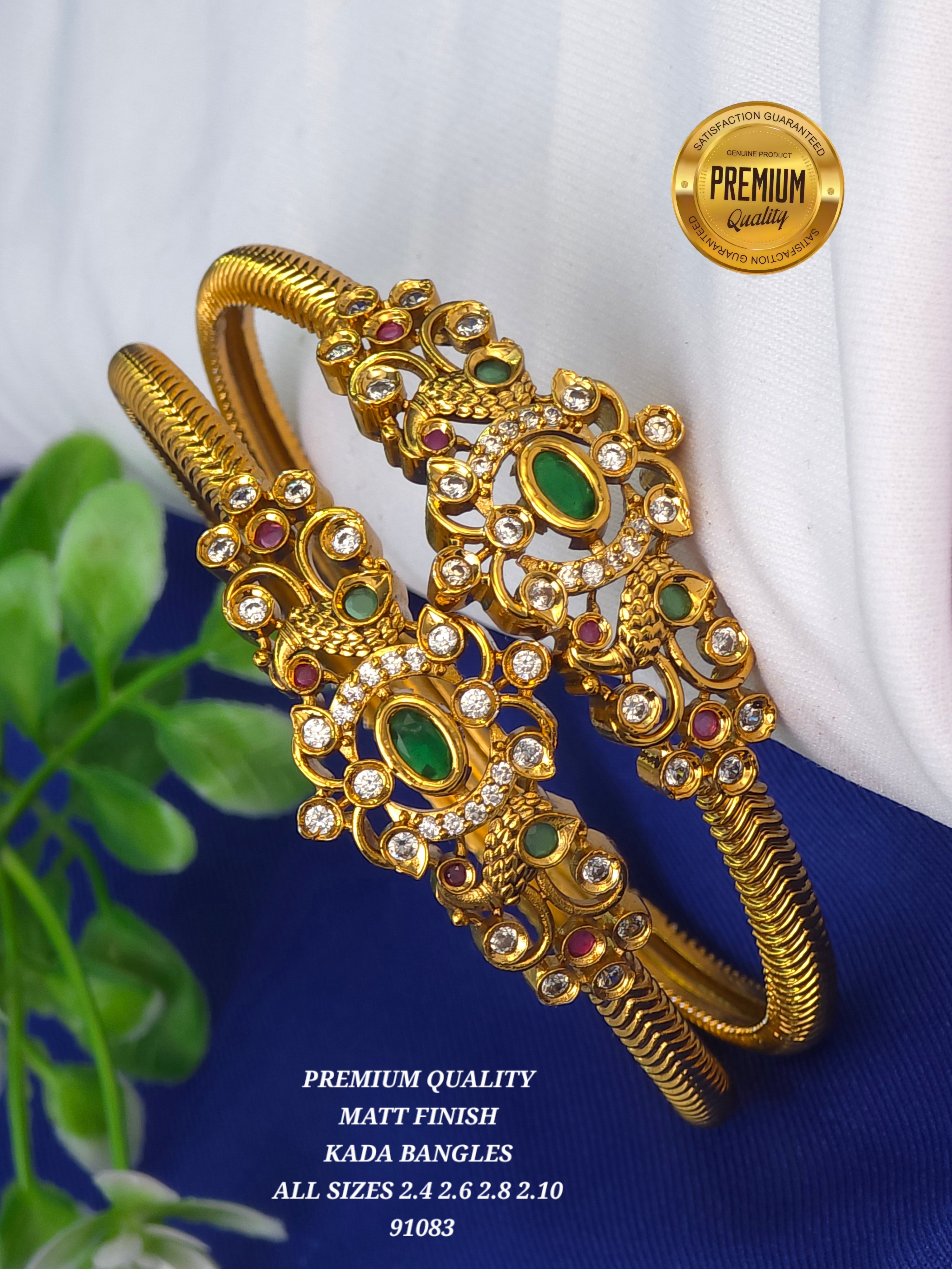 Matt finish kada bangles All sizes 2.4 2.6 2.8 2.10