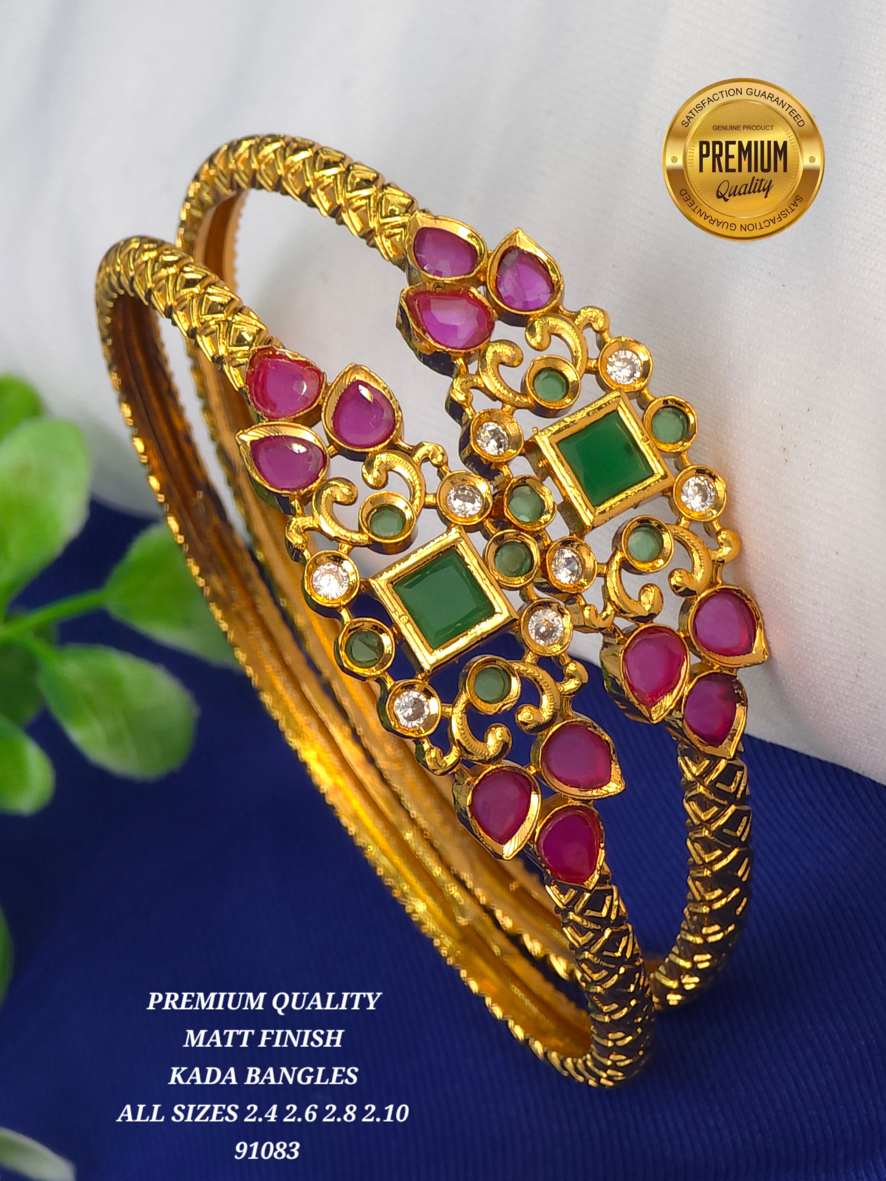 Matt finish kada bangles All sizes 2.4 2.6 2.8 2.10