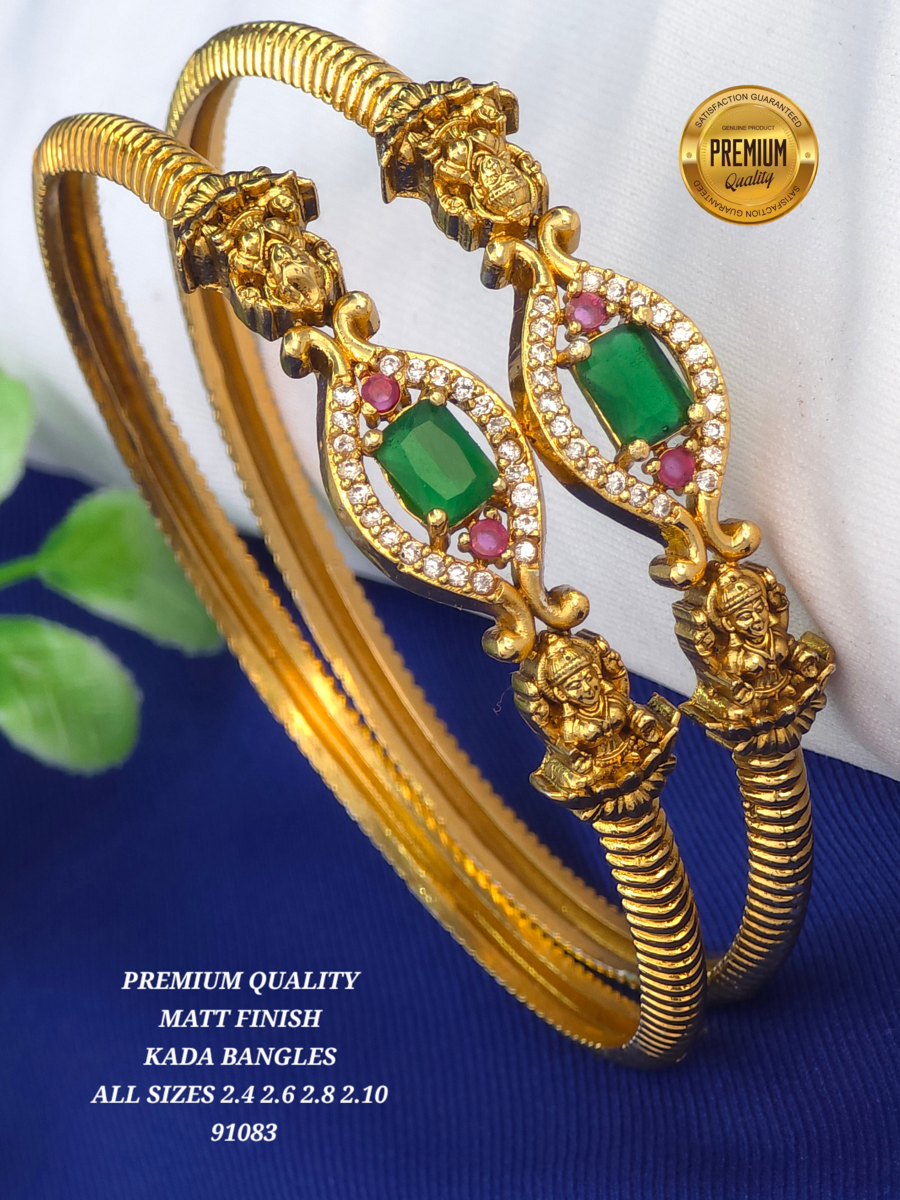 Matt finish kada bangles All sizes 2.4 2.6 2.8 2.10