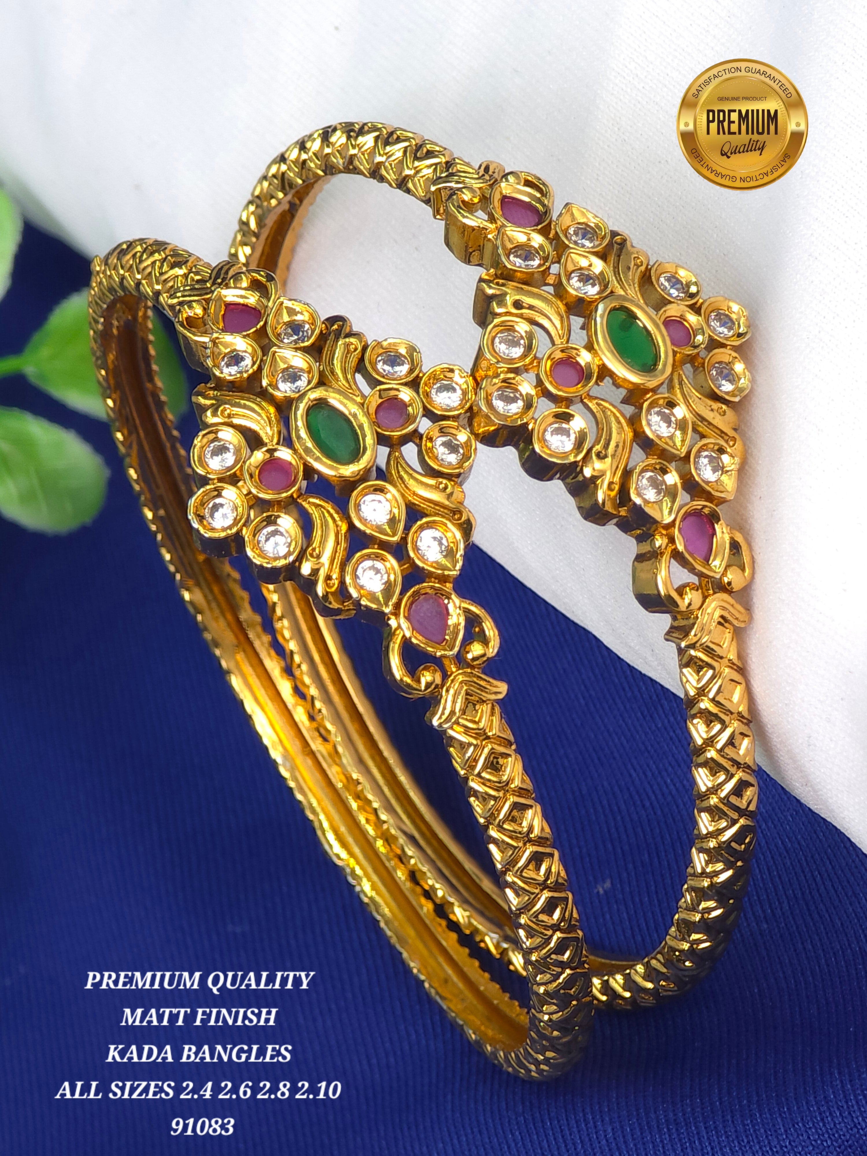 Matt finish kada bangles All sizes 2.4 2.6 2.8 2.10