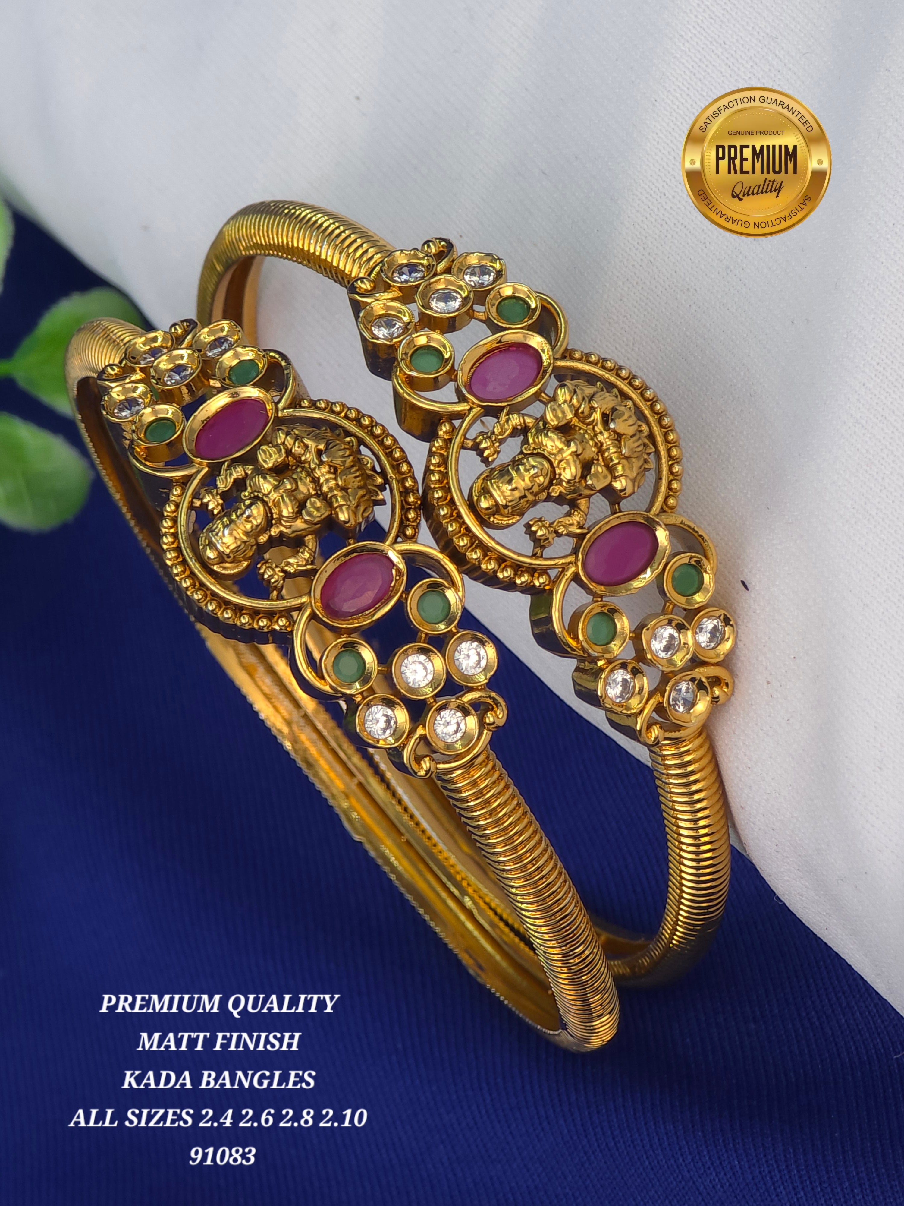 Matt finish kada bangles All sizes 2.4 2.6 2.8 2.10