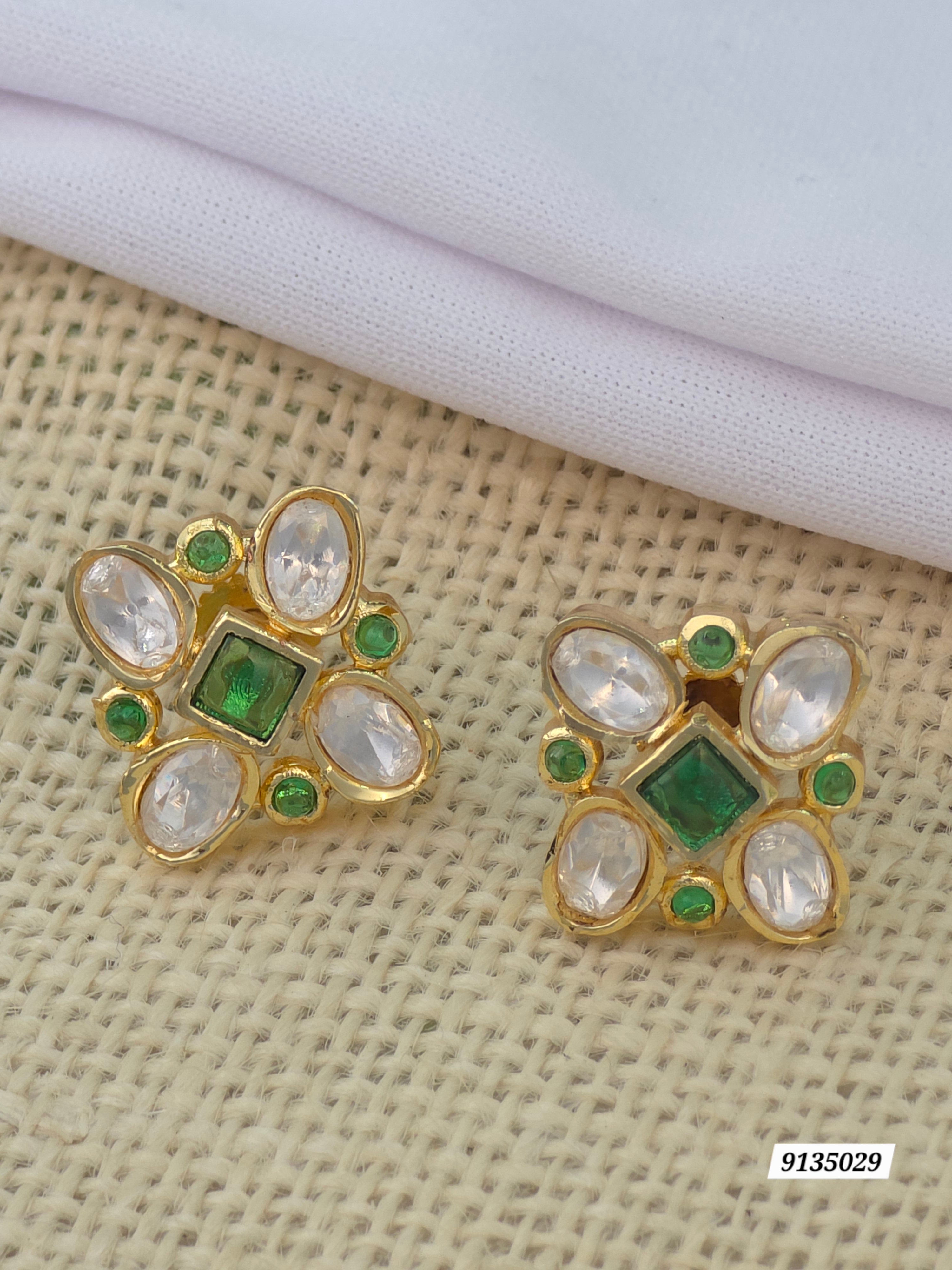 Matt finish screw type Earings