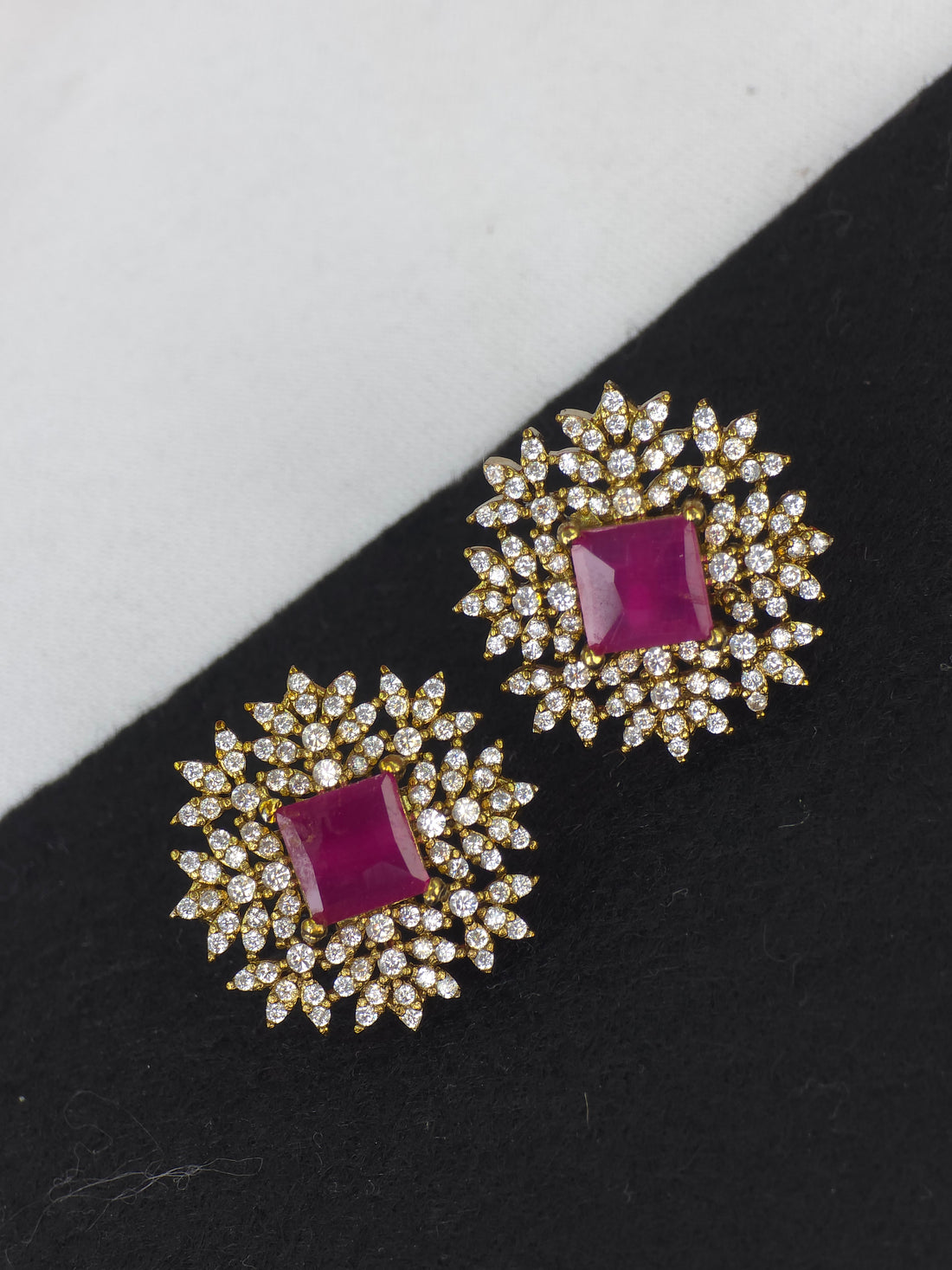 Matt finish Push back earrings