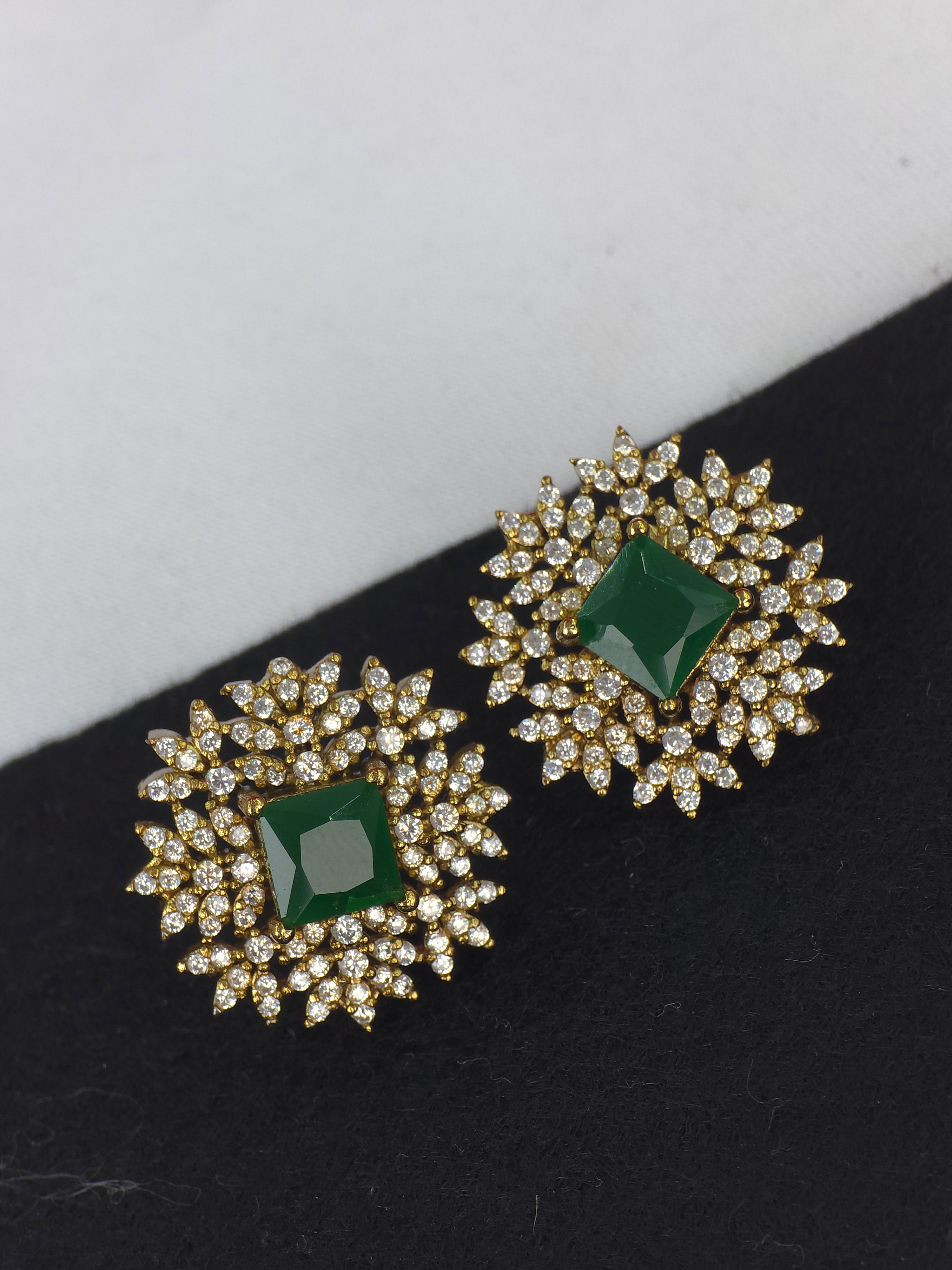 Matt finish Push back earrings