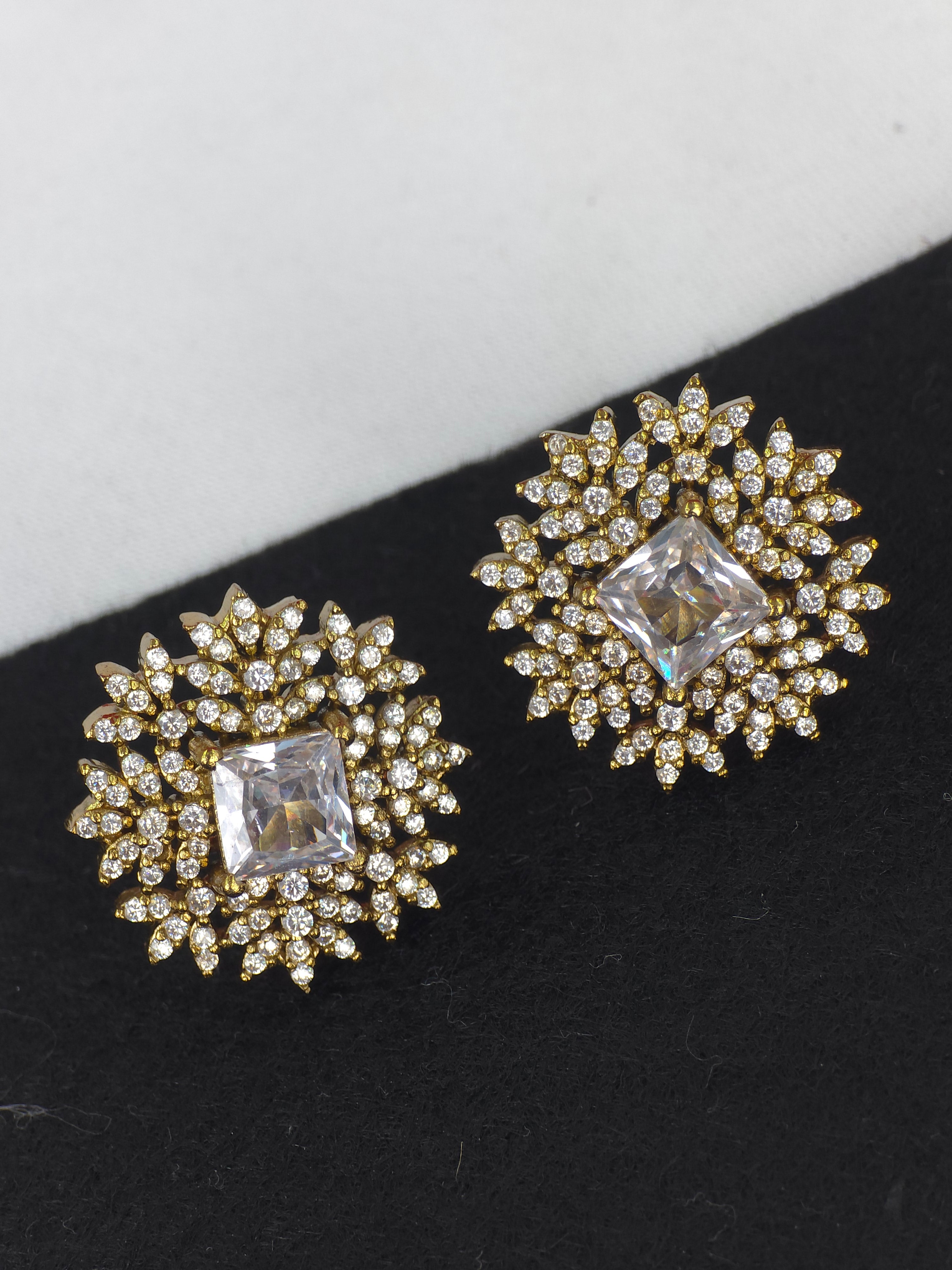 Matt finish Push back earrings
