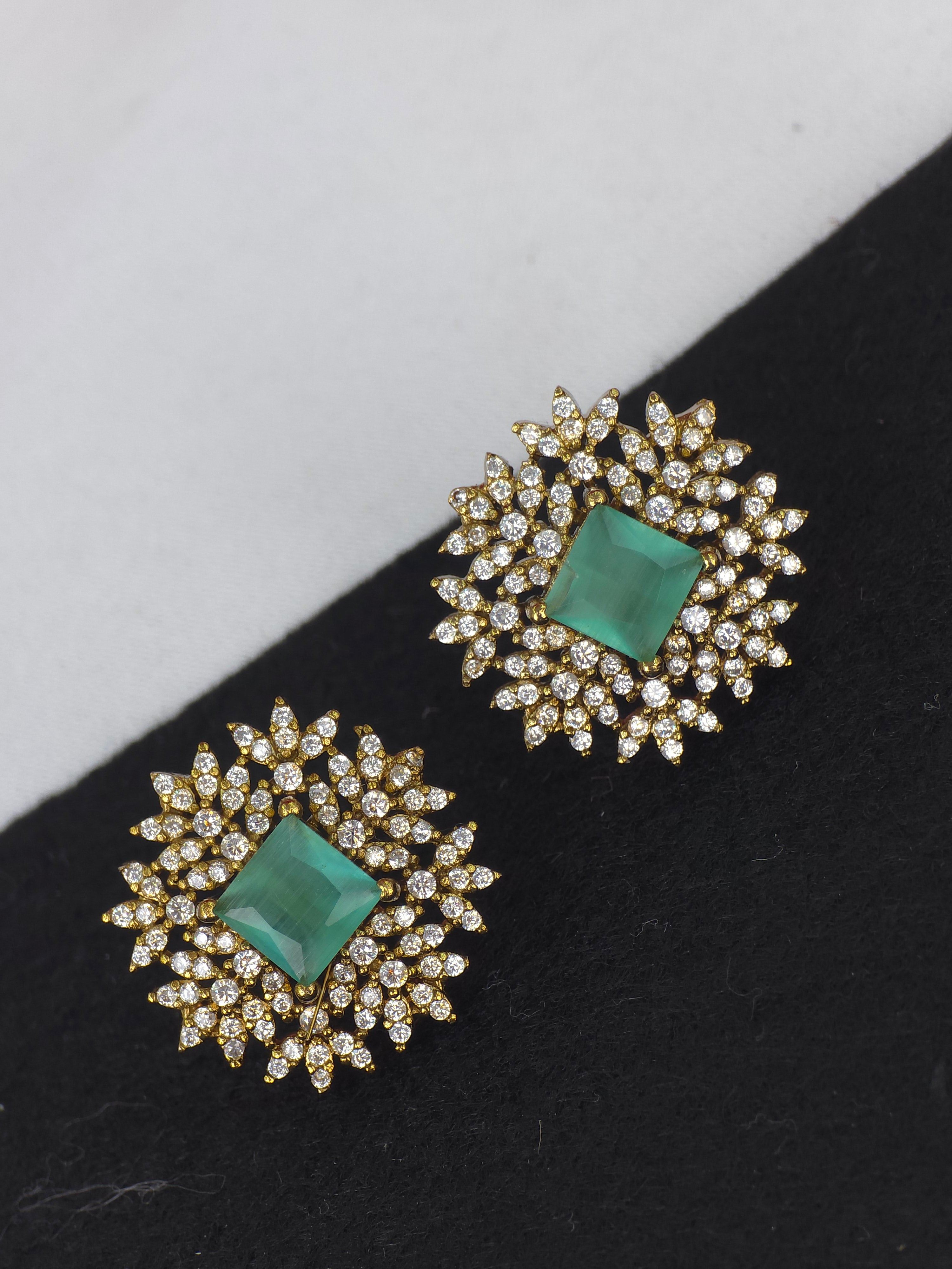 Matt finish Push back earrings