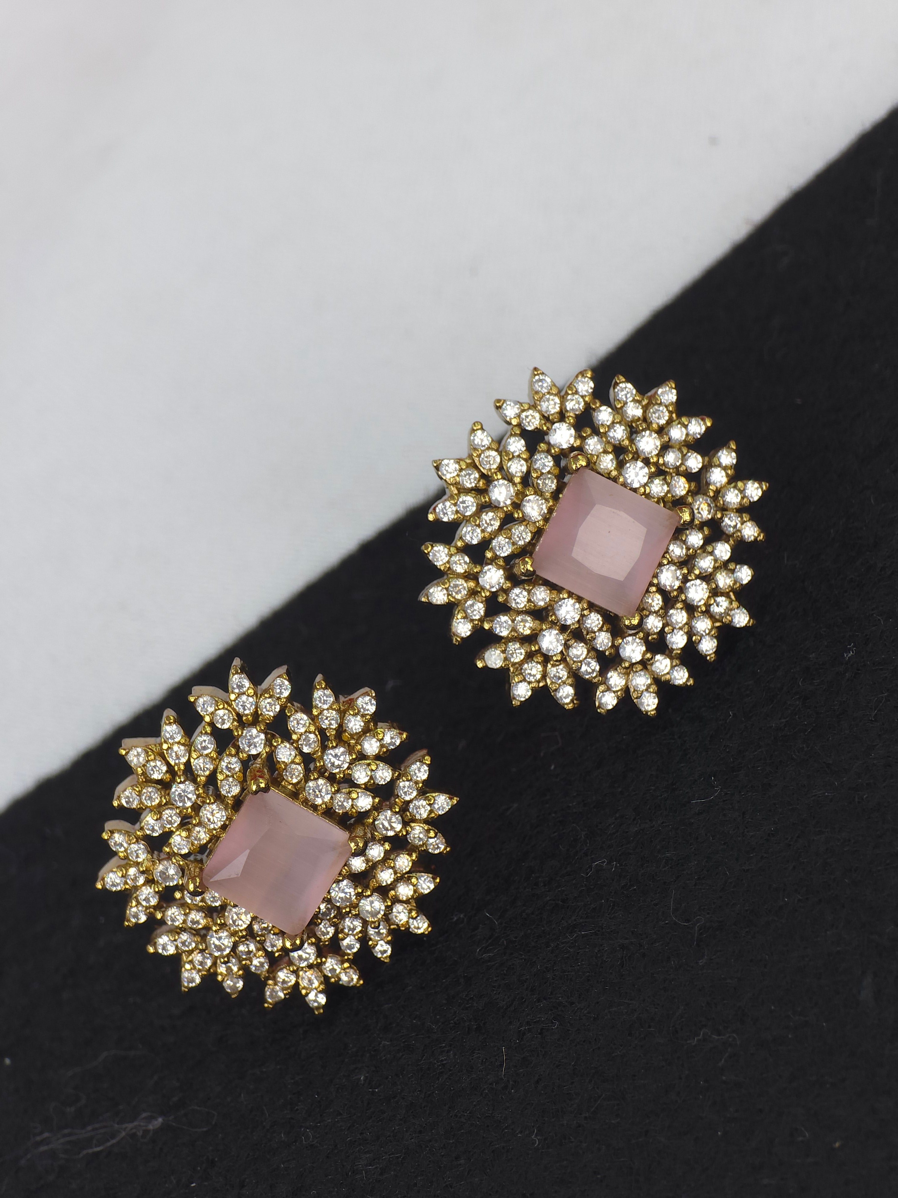 Matt finish Push back earrings