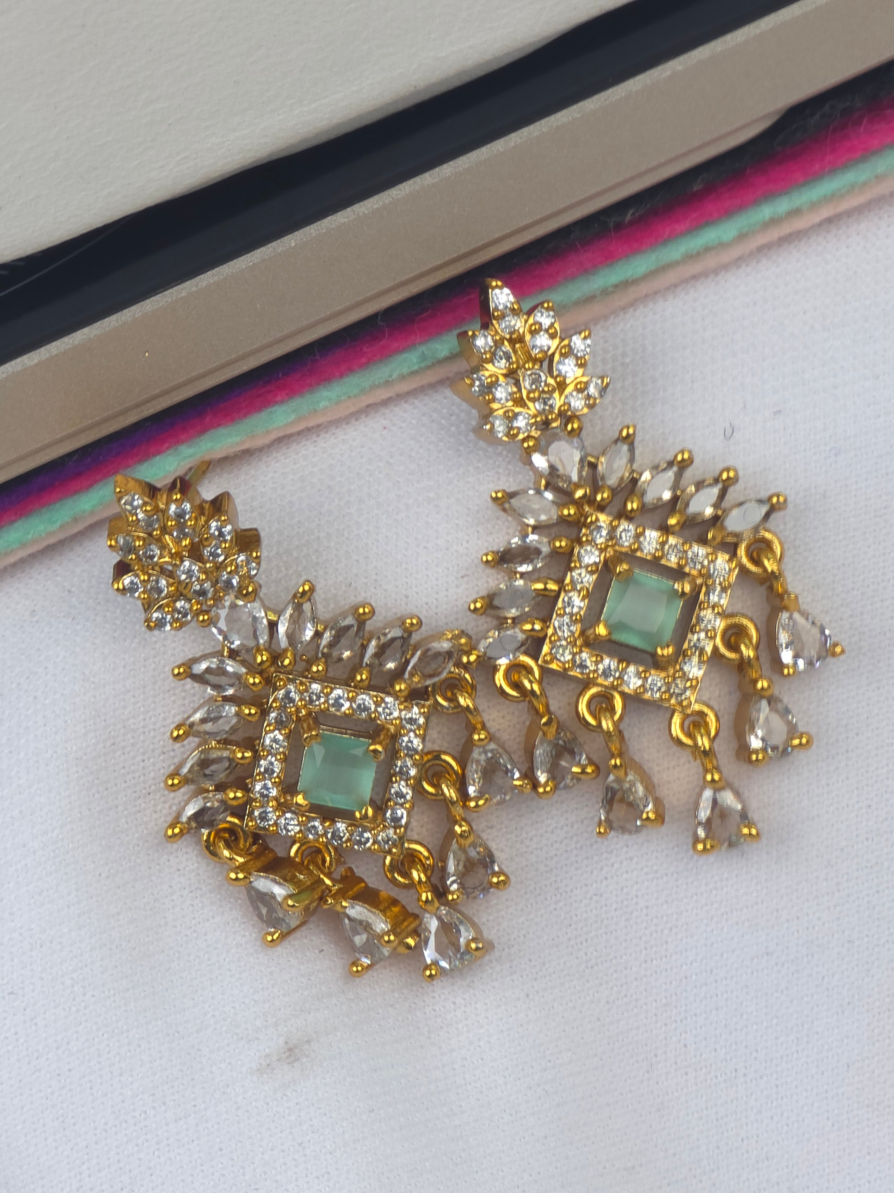Matt finish earrings studs Push back