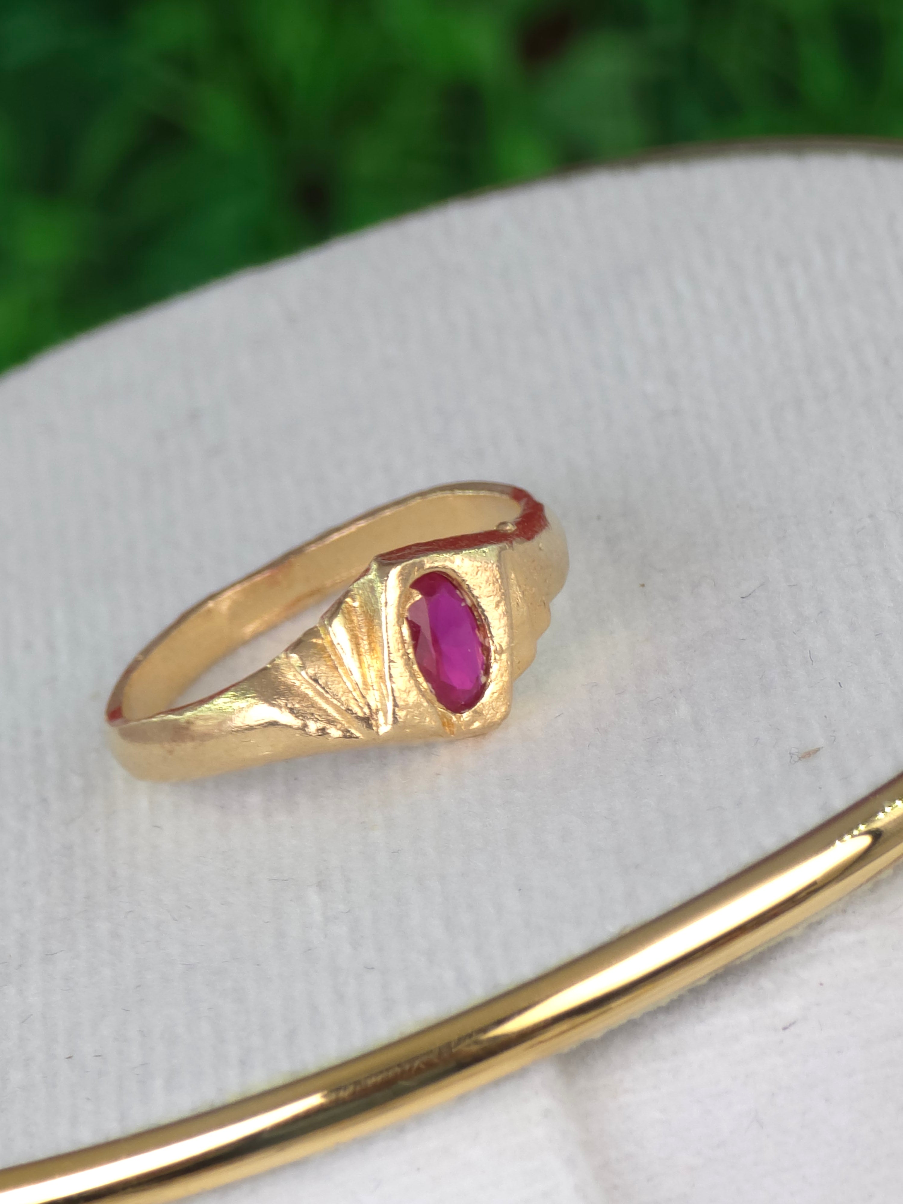 Pure panchaloham unpolished finger rings
