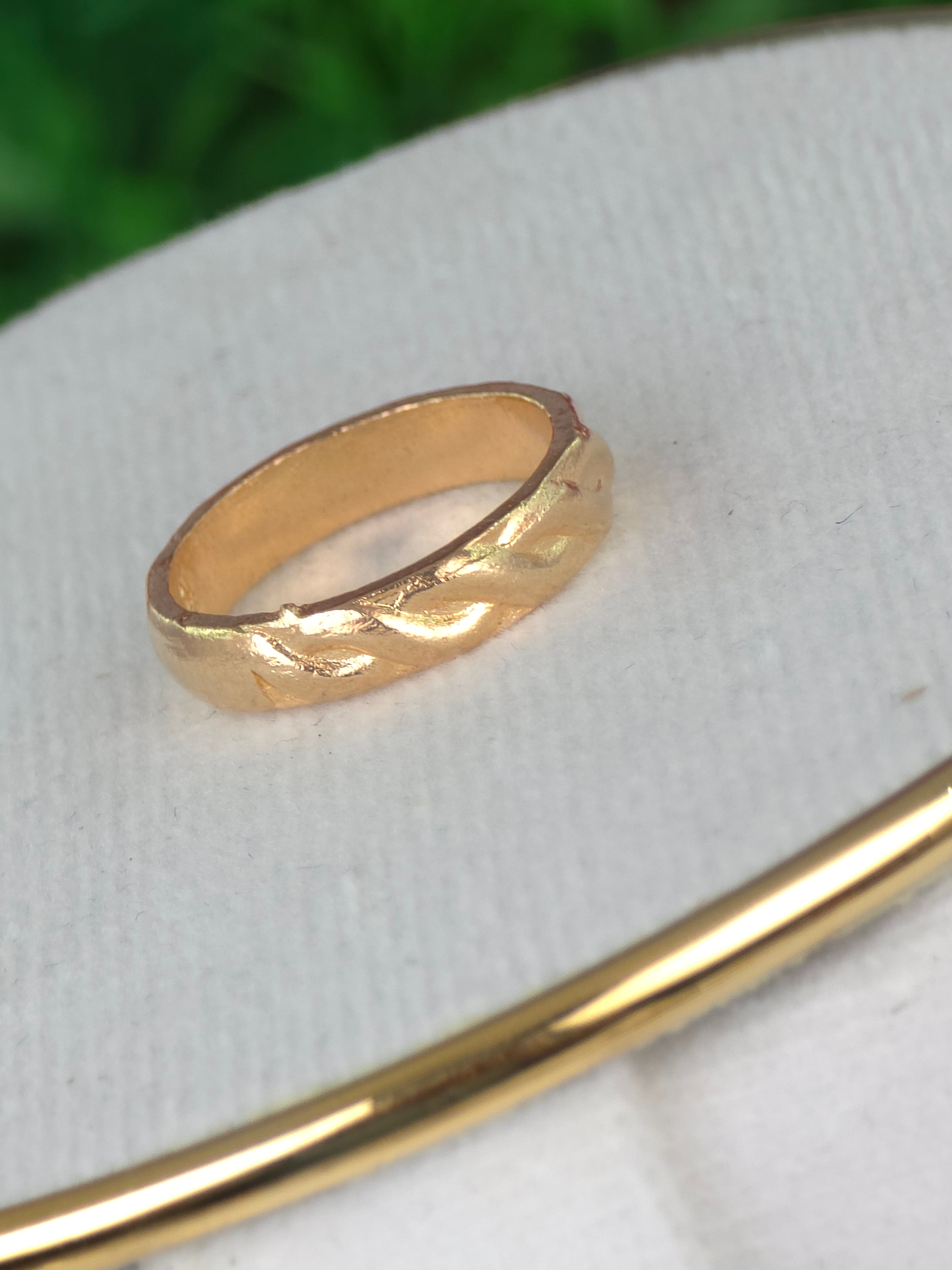 Pure panchaloham unpolished finger rings